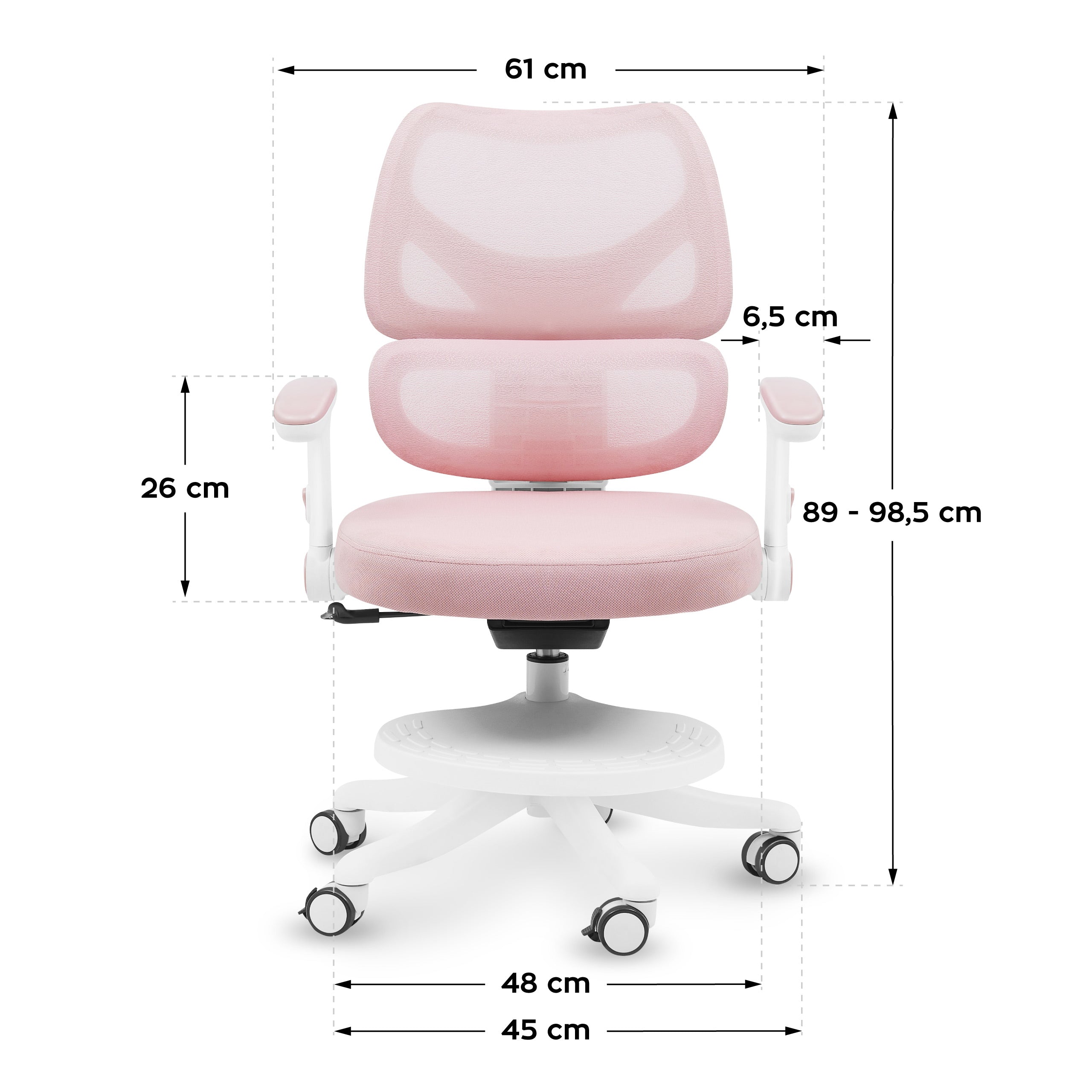 Sillón giratorio para niños Mark Adler Junior 5.3 Rosa