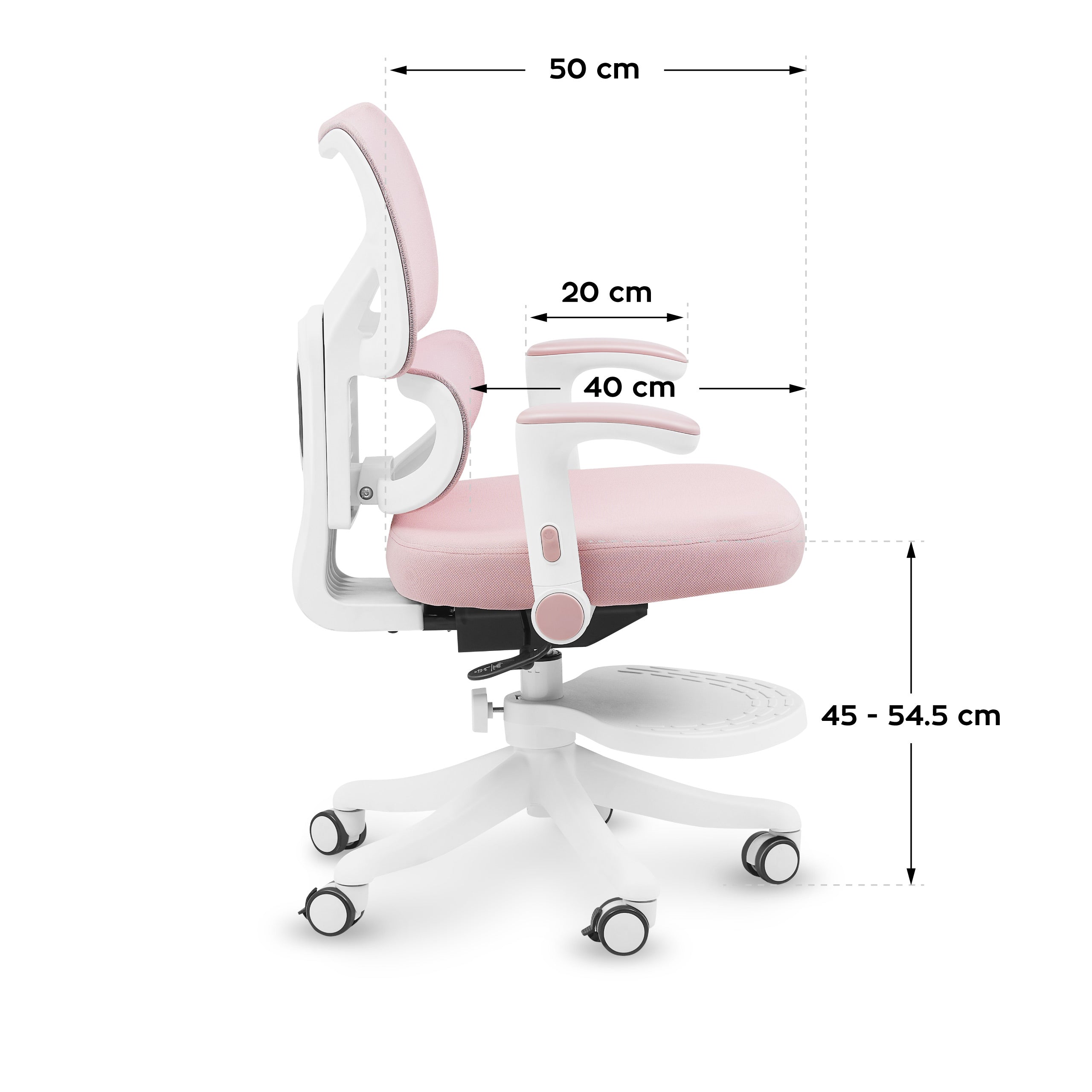 Sillón giratorio para niños Mark Adler Junior 5.3 Rosa