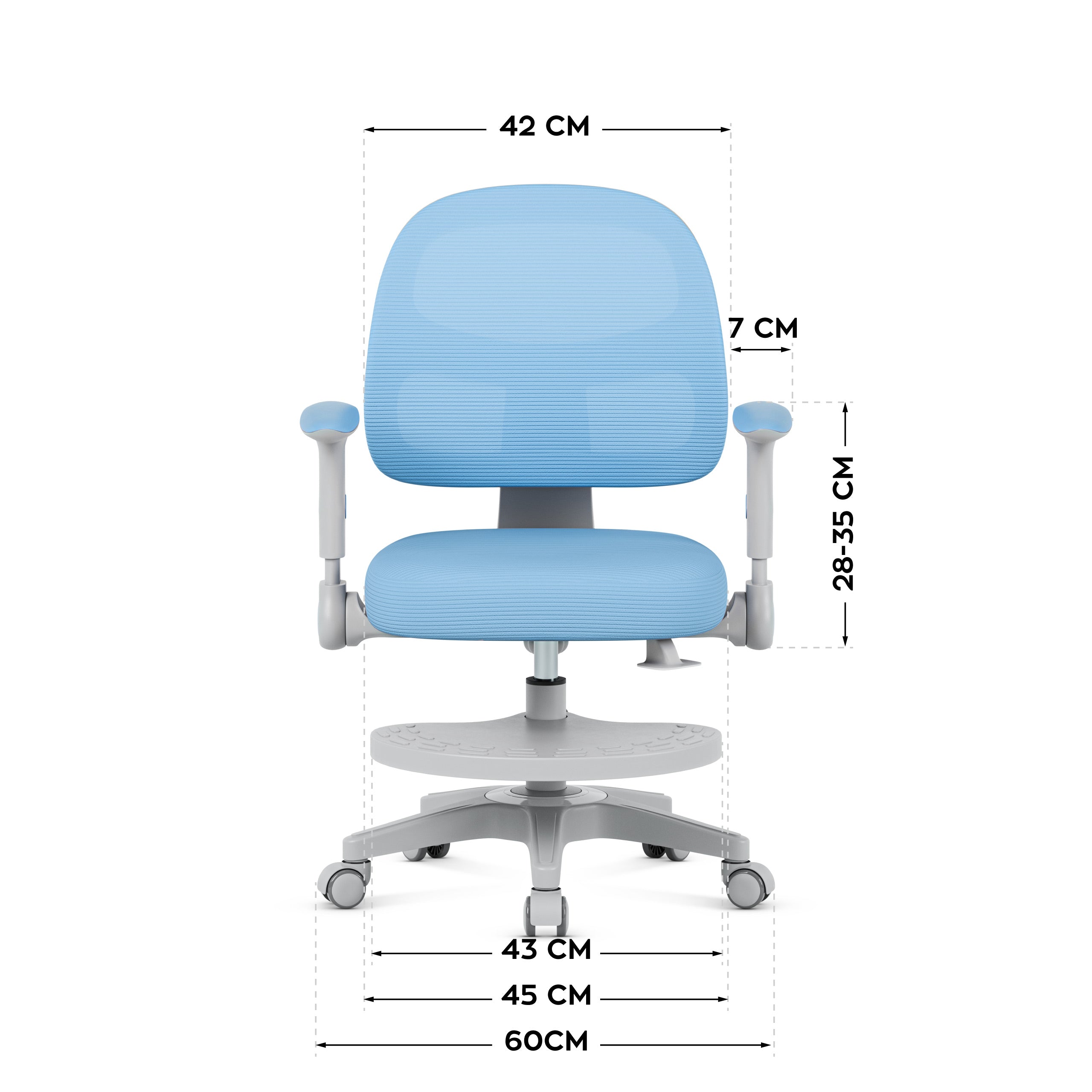 Sillón giratorio Mark Adler JUNIOR 5.0 Blue