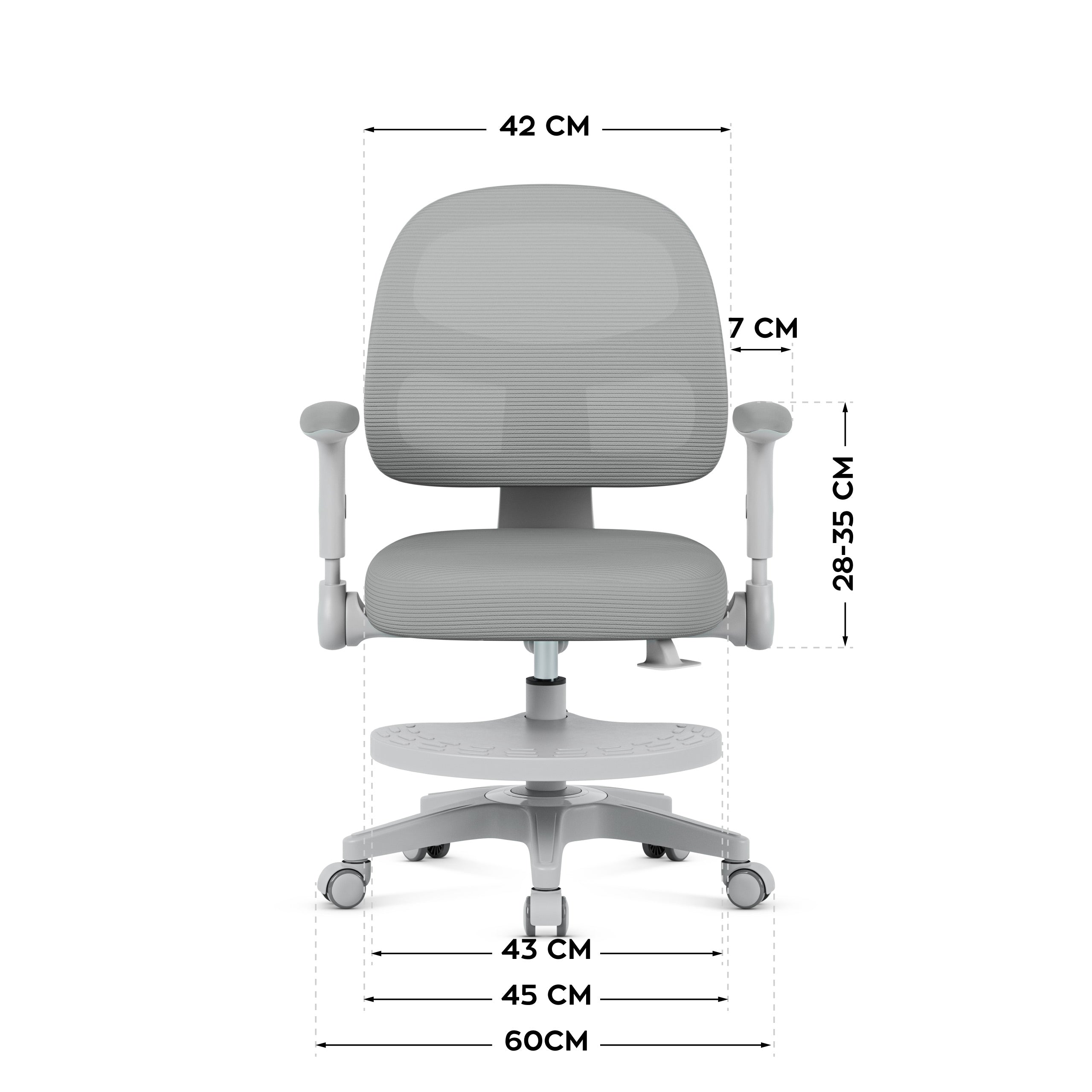 Sillón giratorio Mark Adler JUNIOR 5.0 Grey