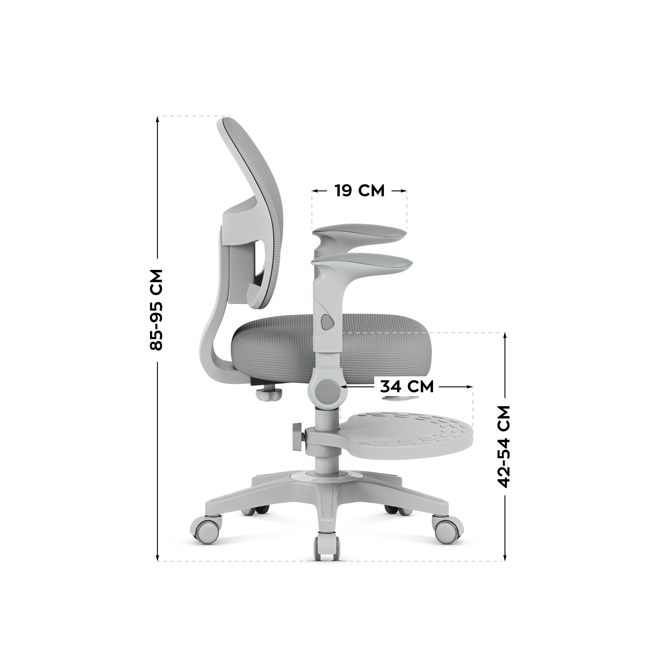 Sillón giratorio Mark Adler JUNIOR 5.0 Grey