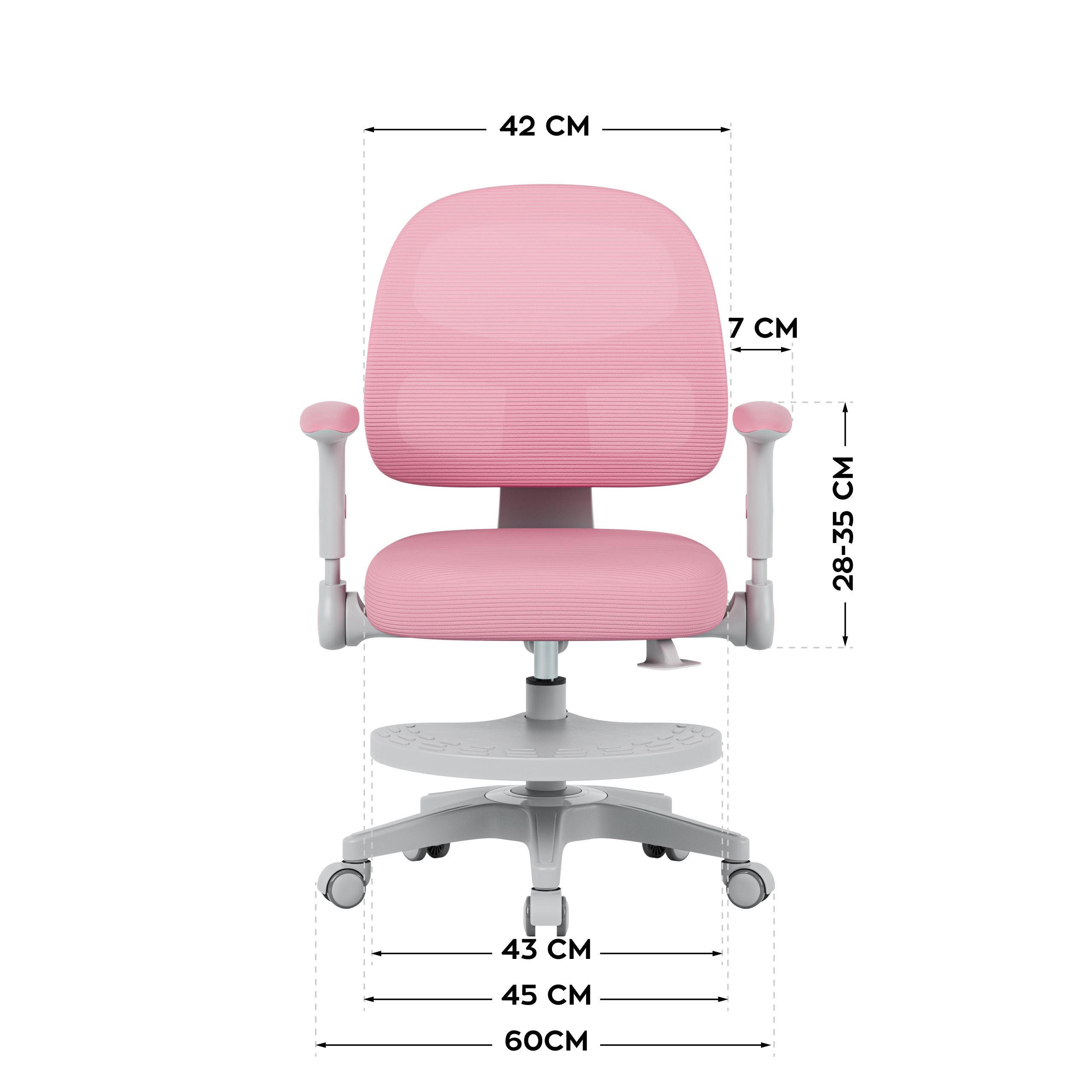 Sillón giratorio Mark Adler JUNIOR 5.0 Rosa