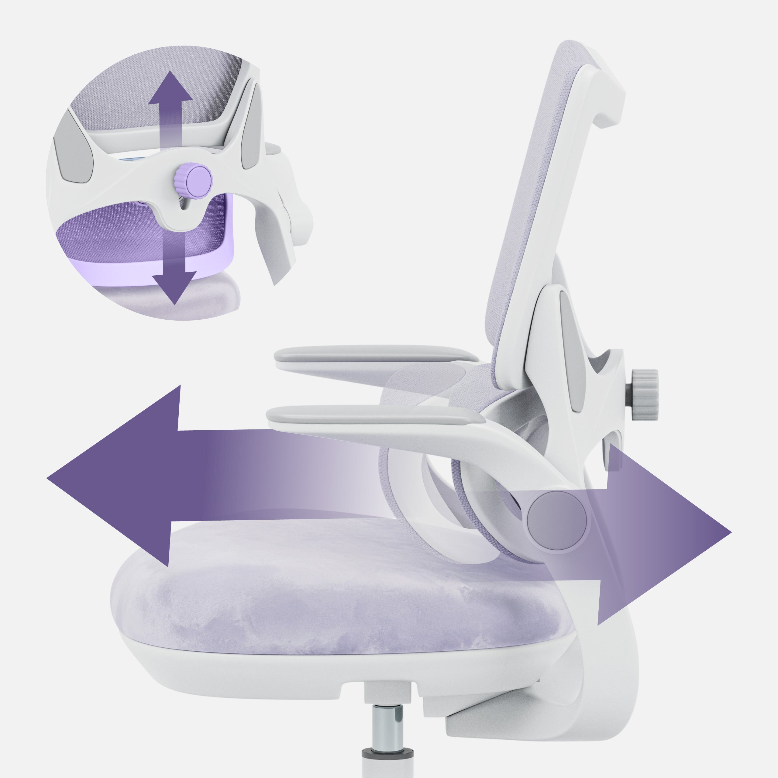 Silla de escritorio para niños Mark Adler Junior 5.7 Purple