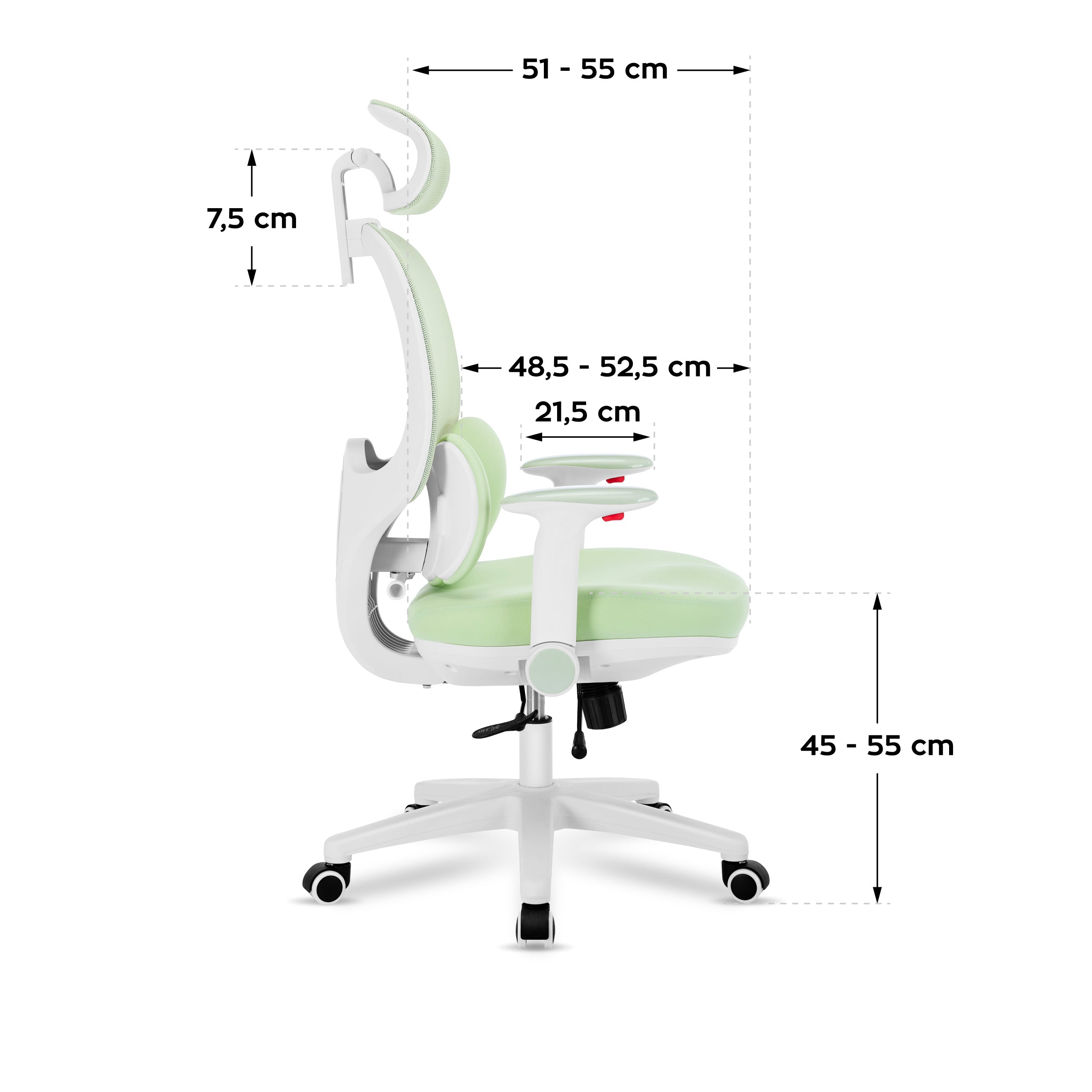 Sillón ergonómico para niños Mark Adler Junior 6.3 Green