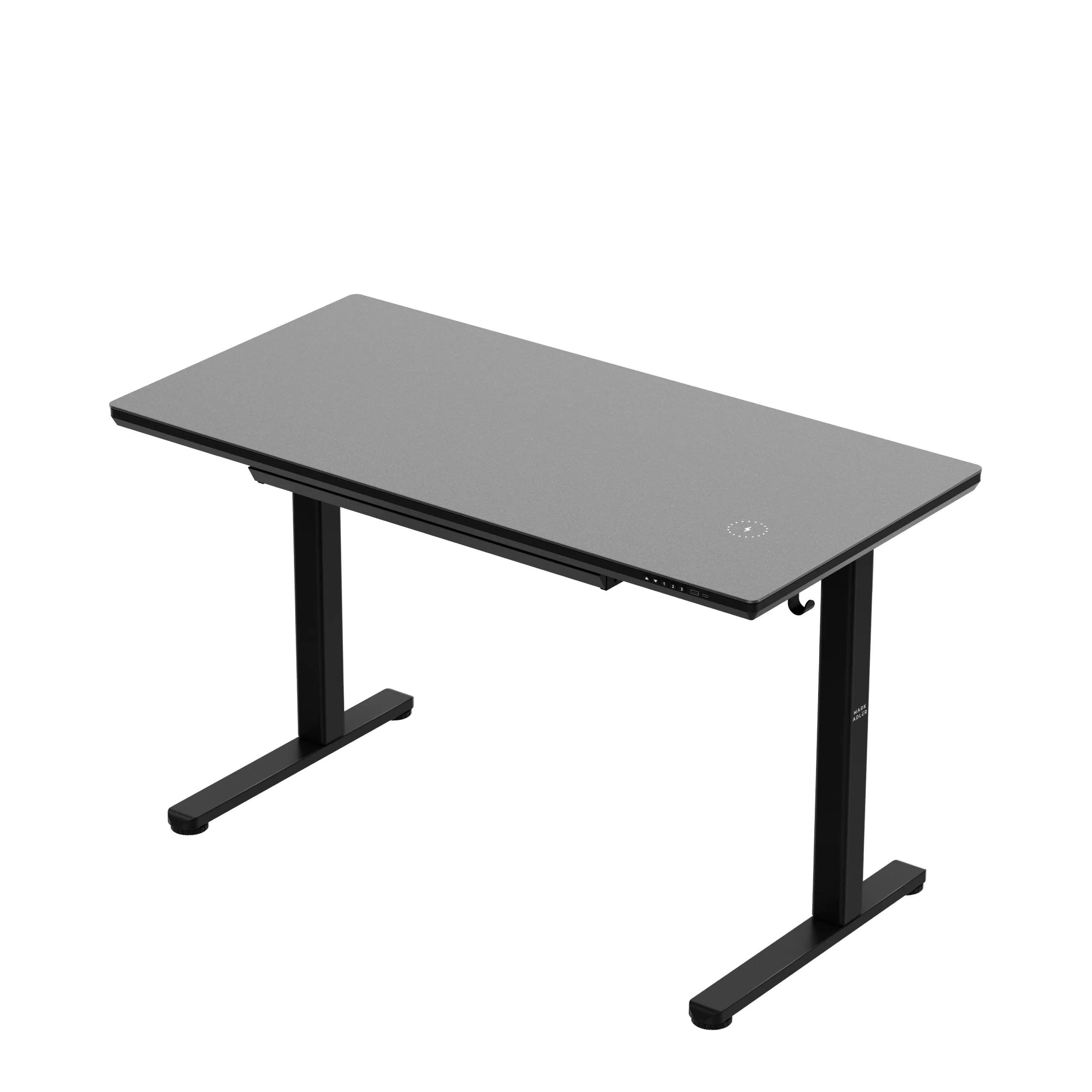 Escritorio eléctrico con tablero de cristal Mark Adler Leader 8.5 Black