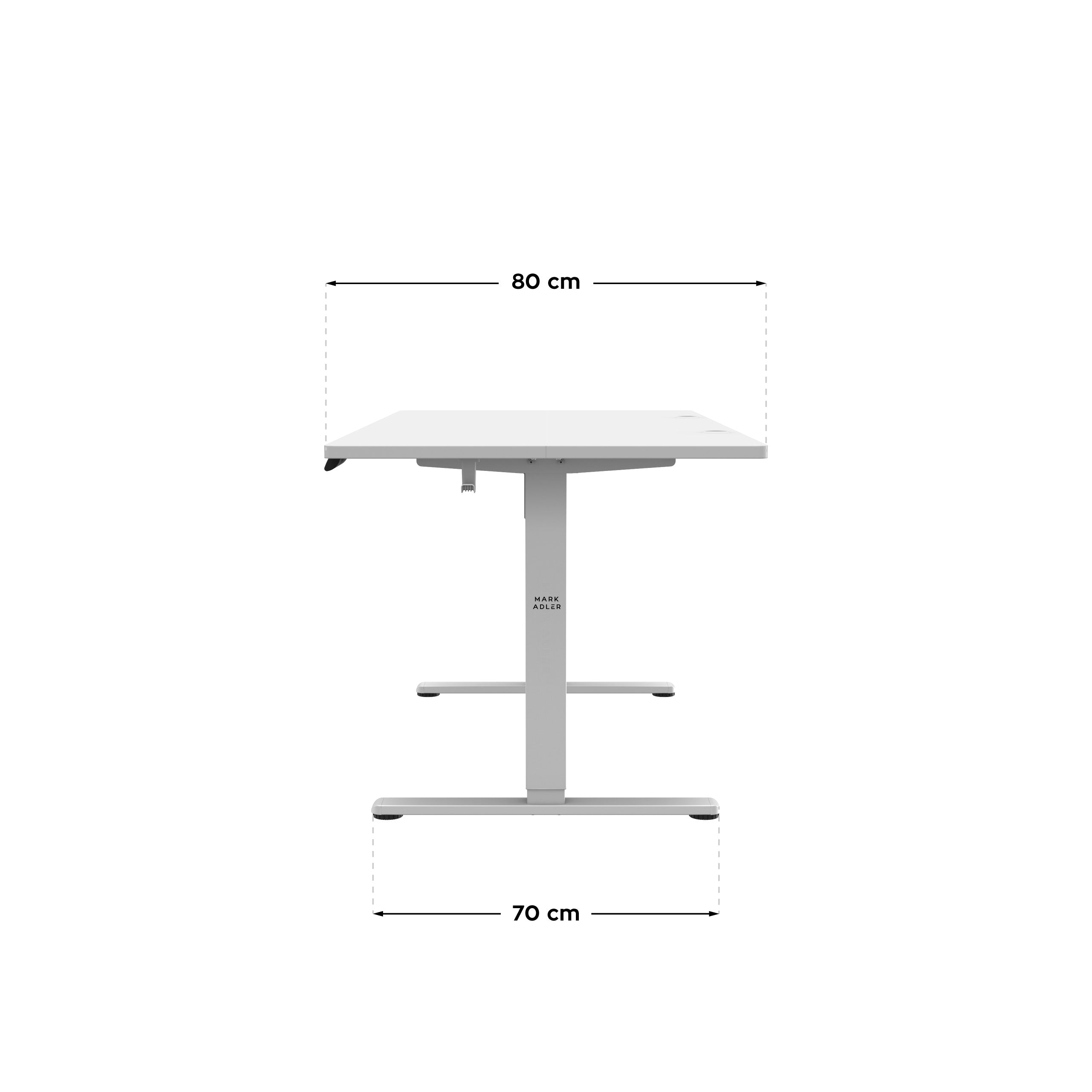 Escritorio eléctrico Mark Adler Leader 7.6 White de 160 cm