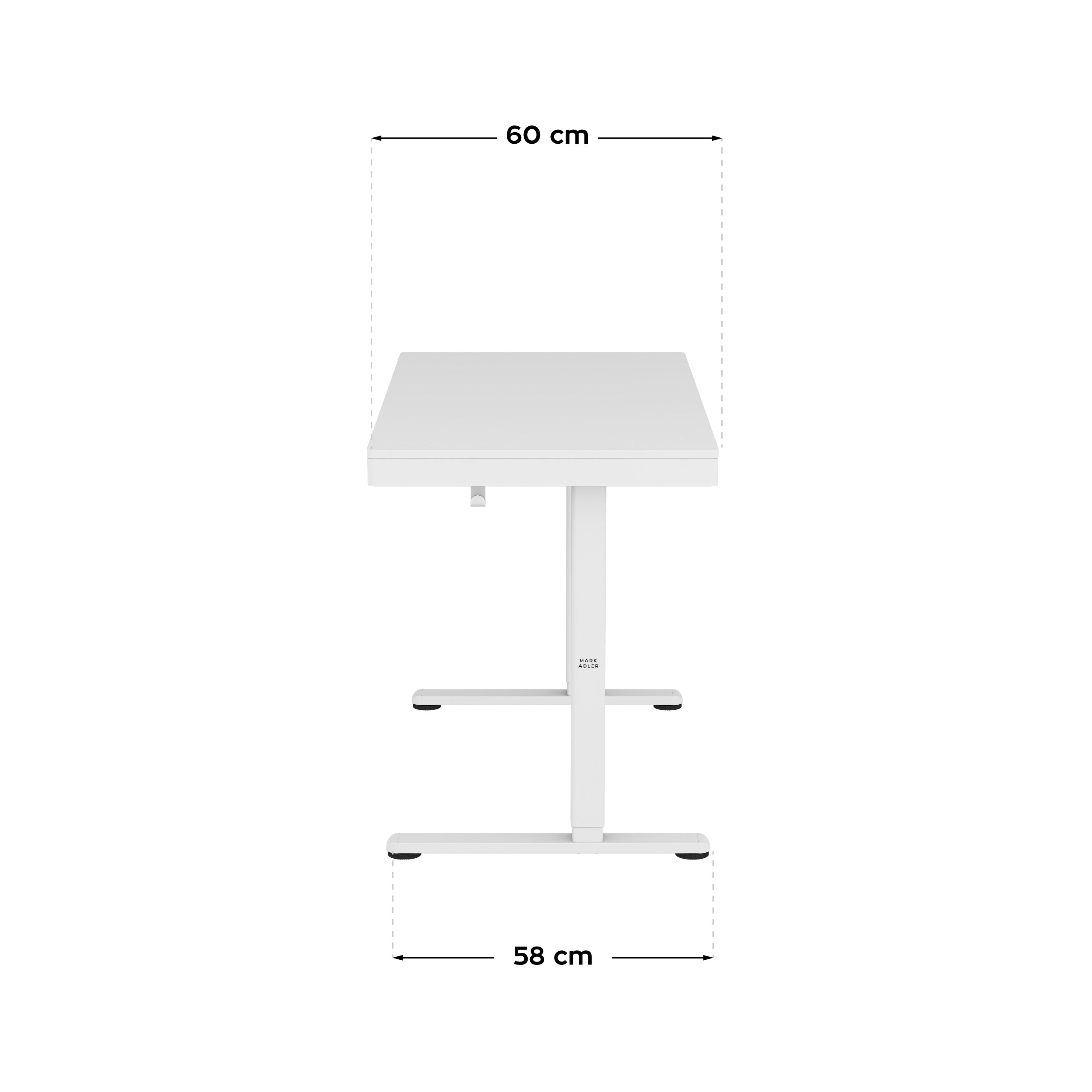 Escritorio eléctrico Mark Adler Leader 8.2 White de 120 cm