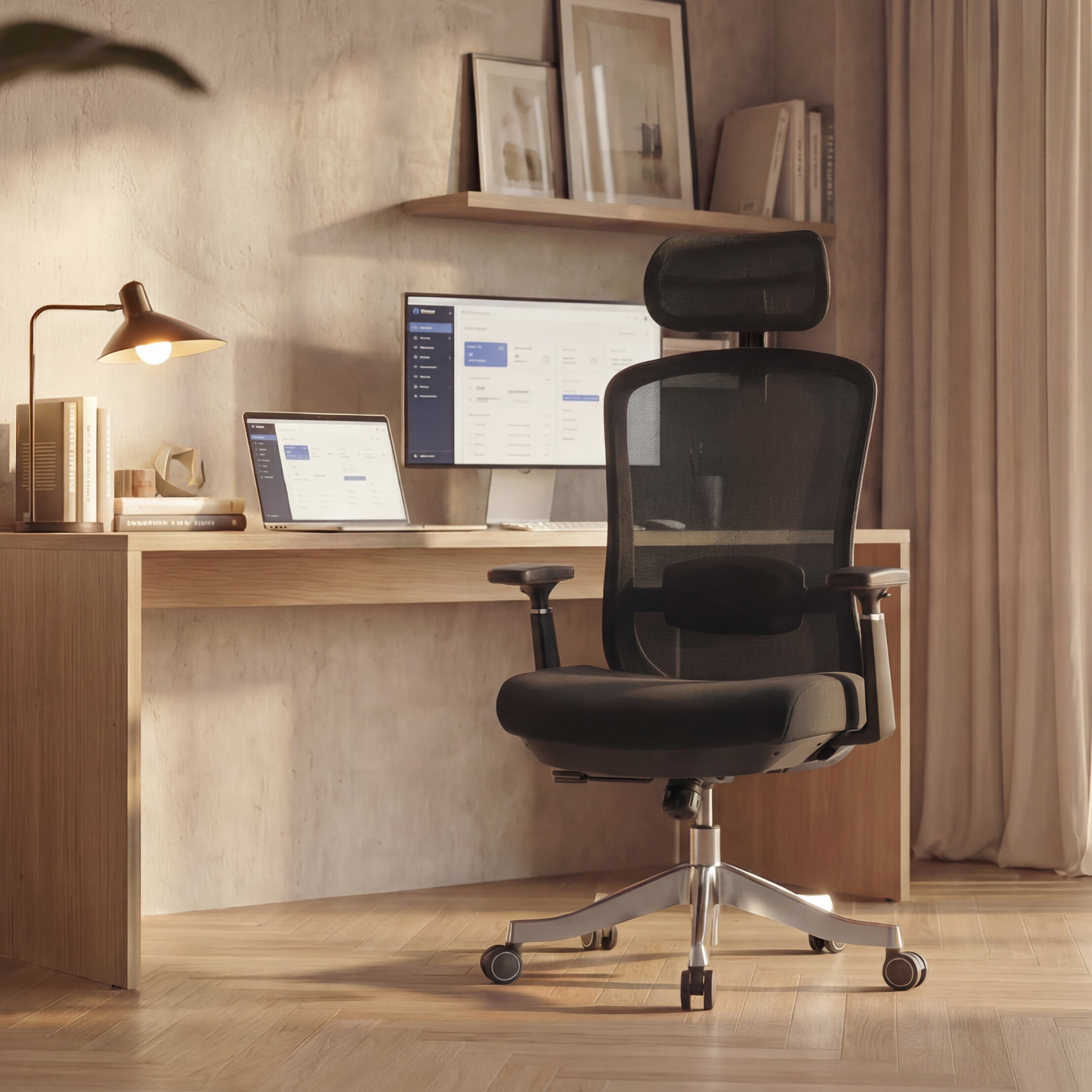 Sillón de oficina con función de masaje Mark Adler Leadpro 6.0 Black