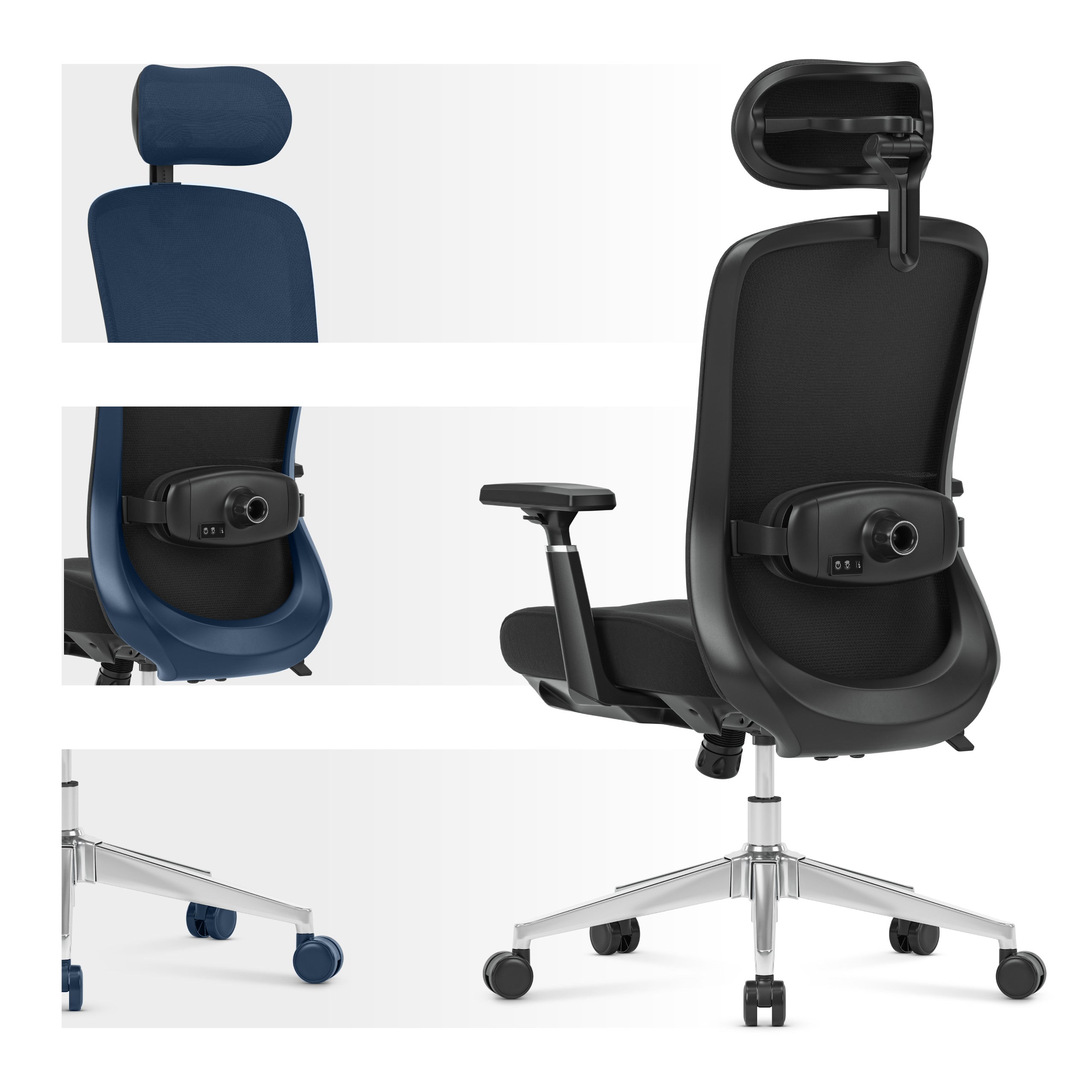 Sillón de oficina con función de masaje Mark Adler Leadpro 6.0 Black