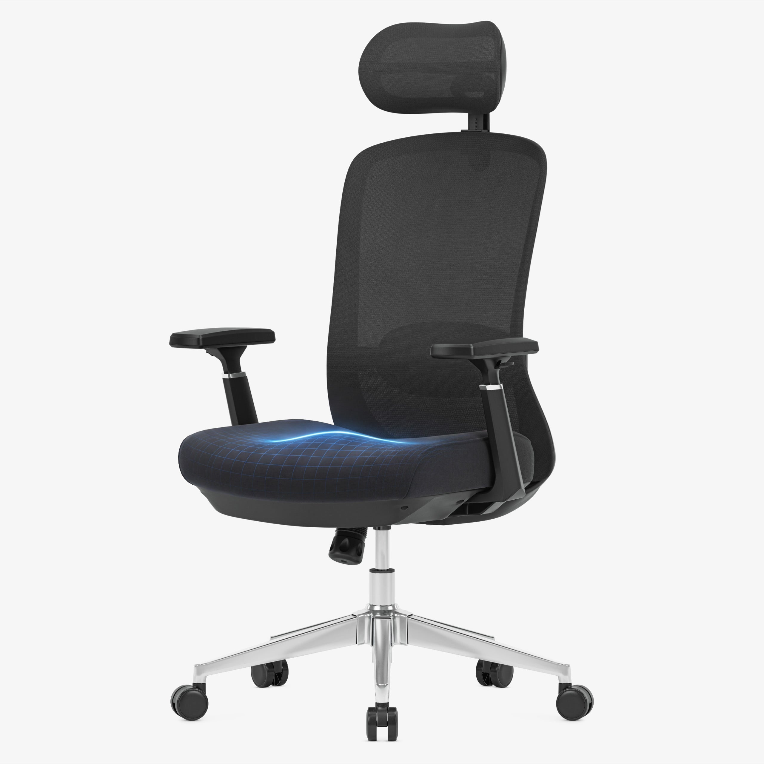 Sillón de oficina con función de masaje Mark Adler Leadpro 6.0 Black