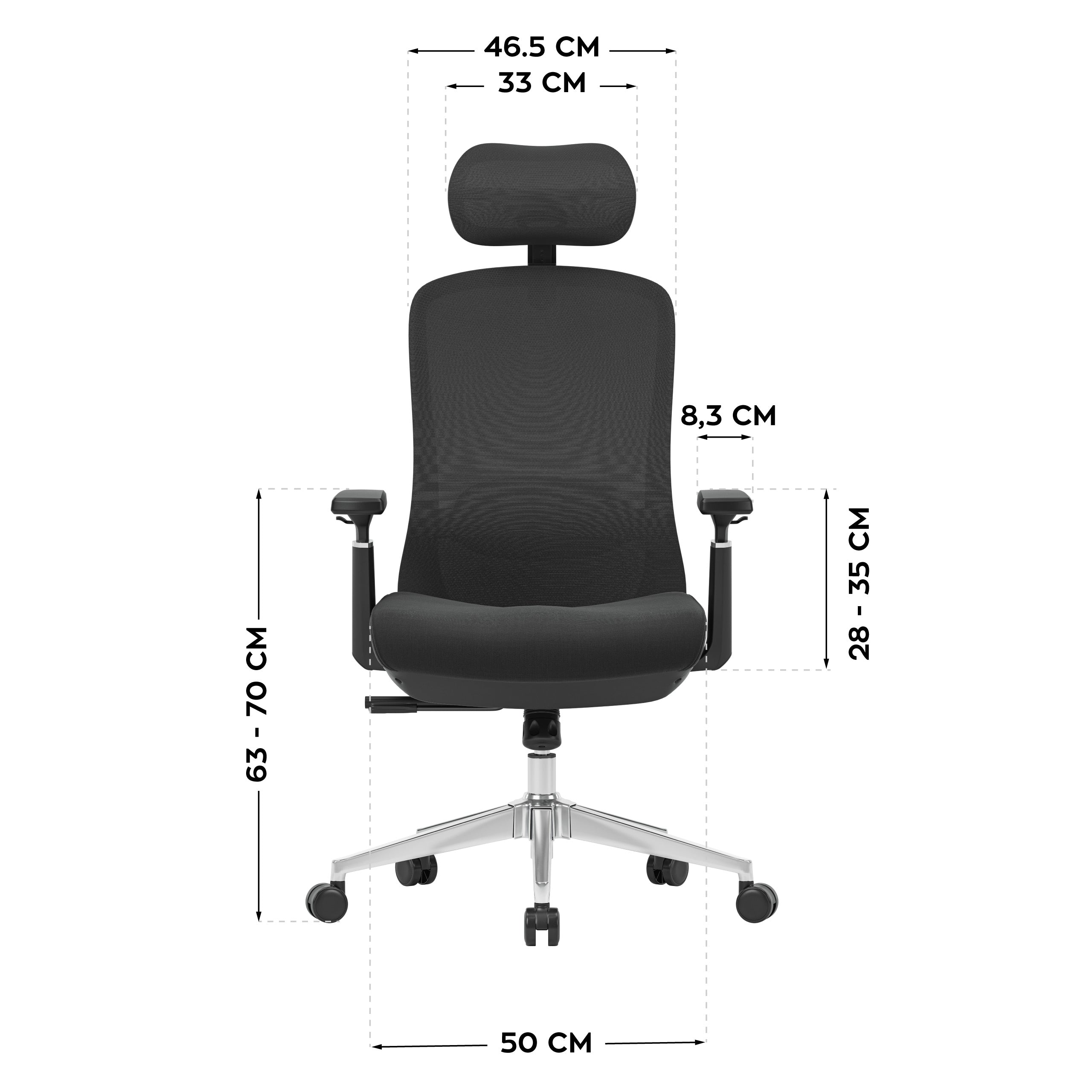 Sillón de oficina con función de masaje Mark Adler Leadpro 6.0 Black