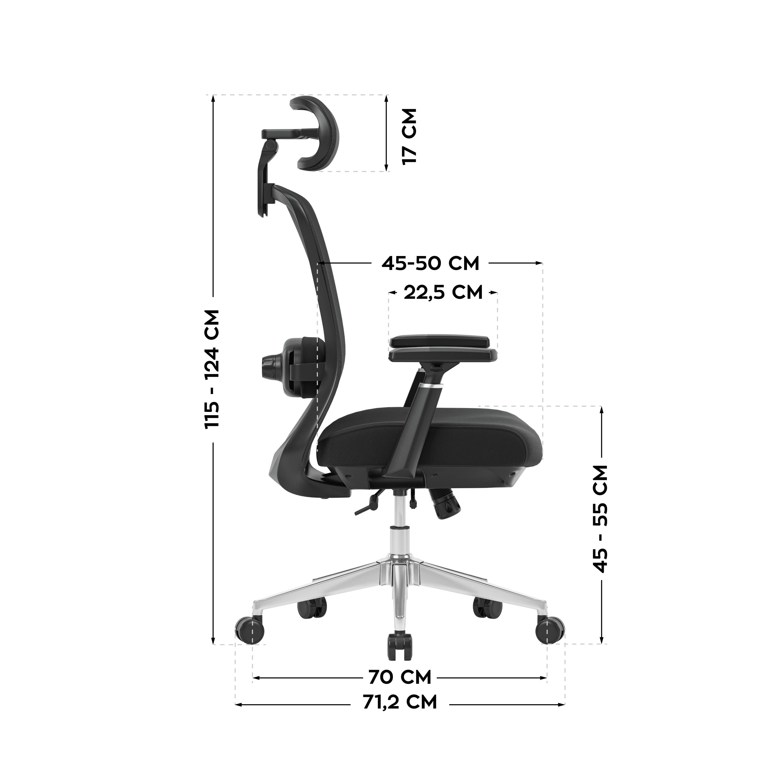 Sillón de oficina con función de masaje Mark Adler Leadpro 6.0 Black