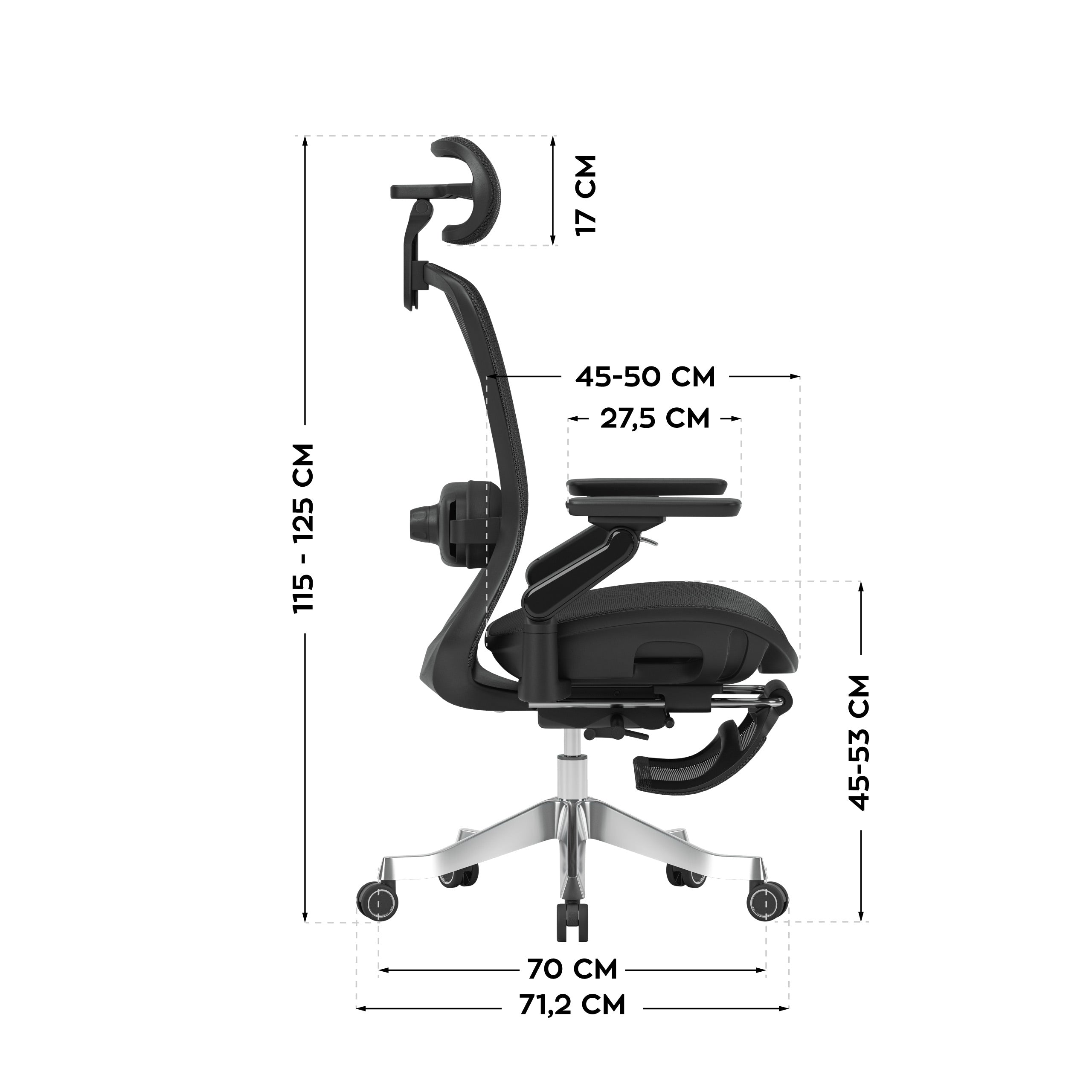 Sillón ergonómico con función de masaje Mark Adler Leadpro 8.7 Black
