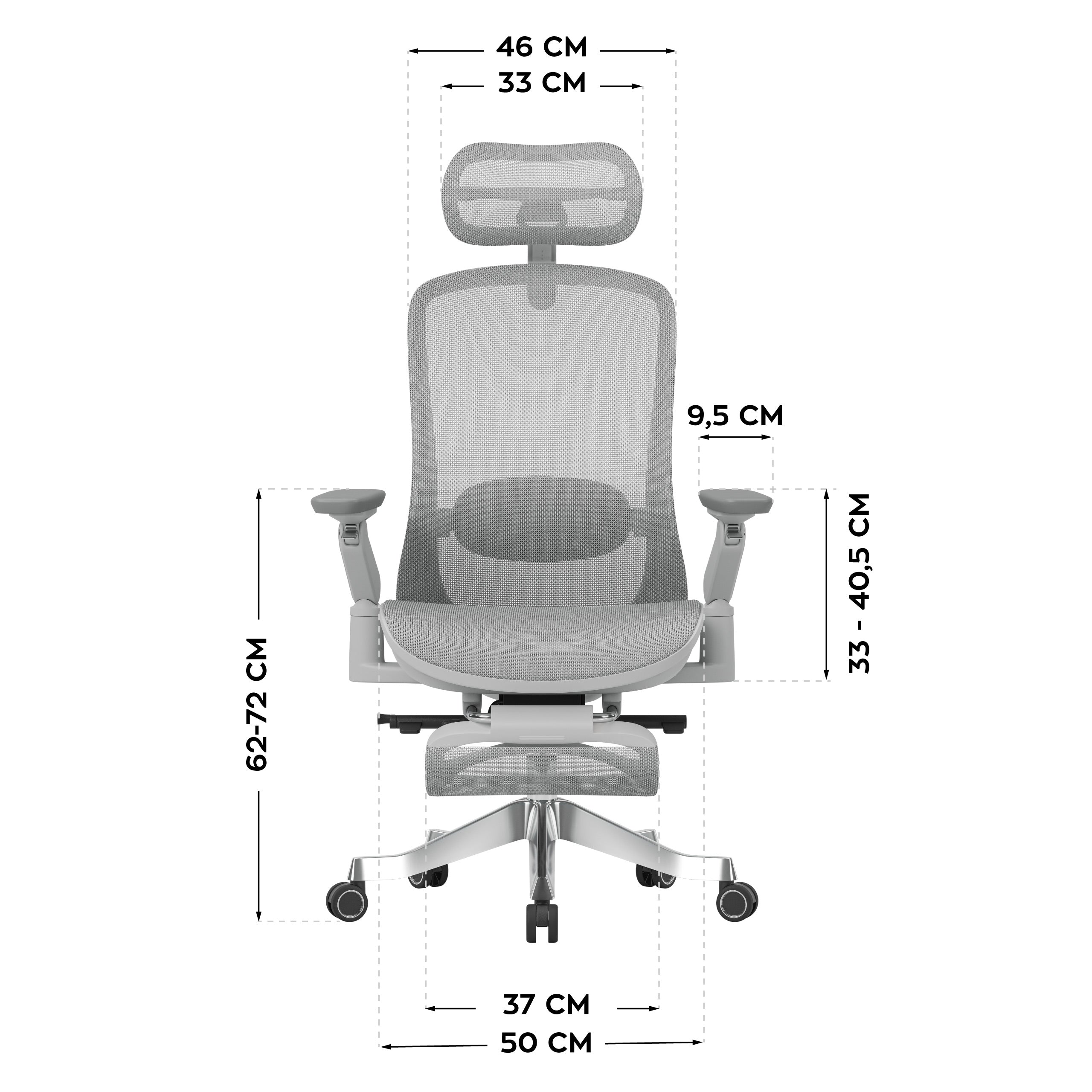 Sillón ergonómico con función de masaje Mark Adler Leadpro 8.7 Grey