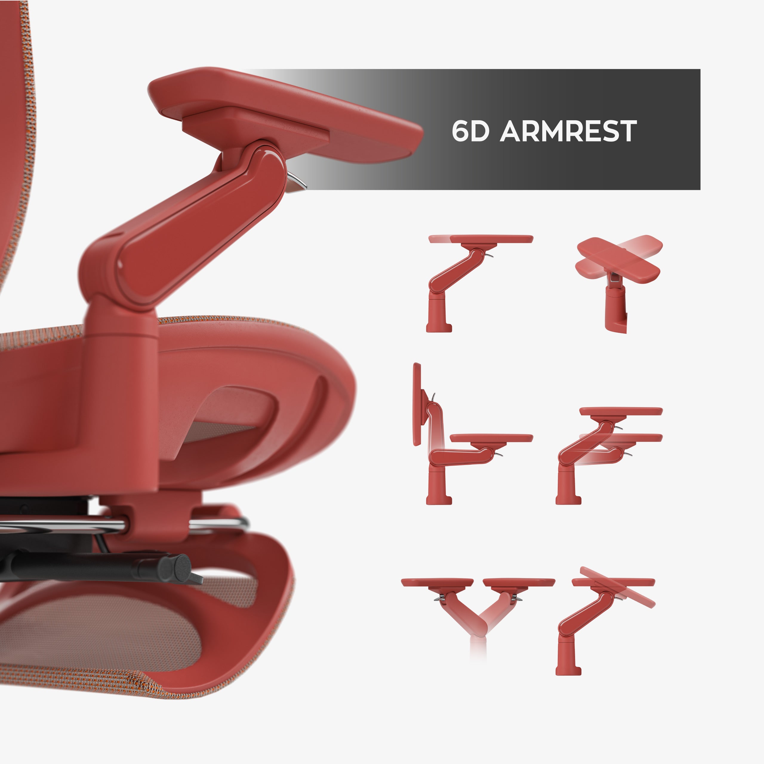 Sillón ergonómico con función de masaje Mark Adler Leadpro 8.7 Rojo