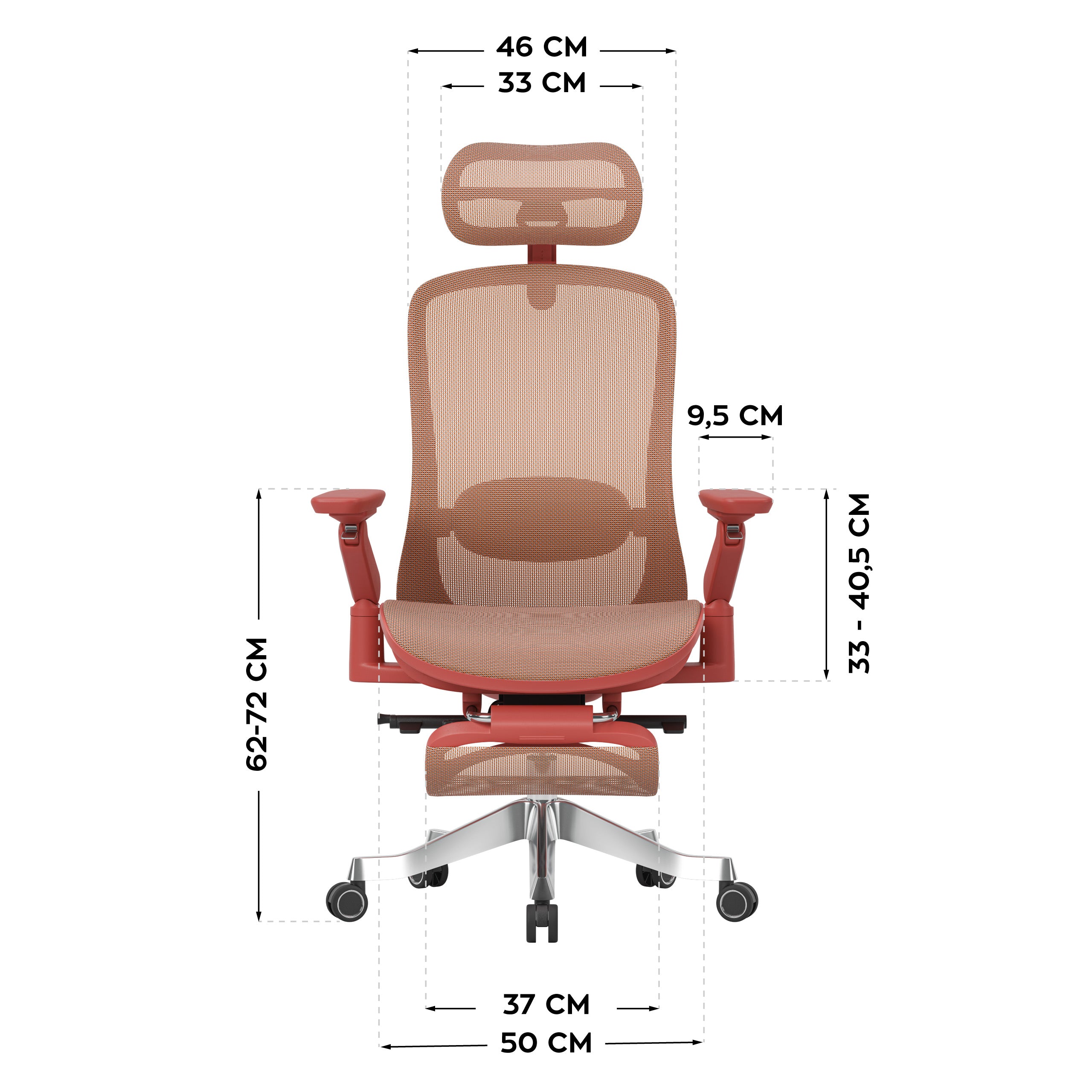 Sillón ergonómico con función de masaje Mark Adler Leadpro 8.7 Rojo