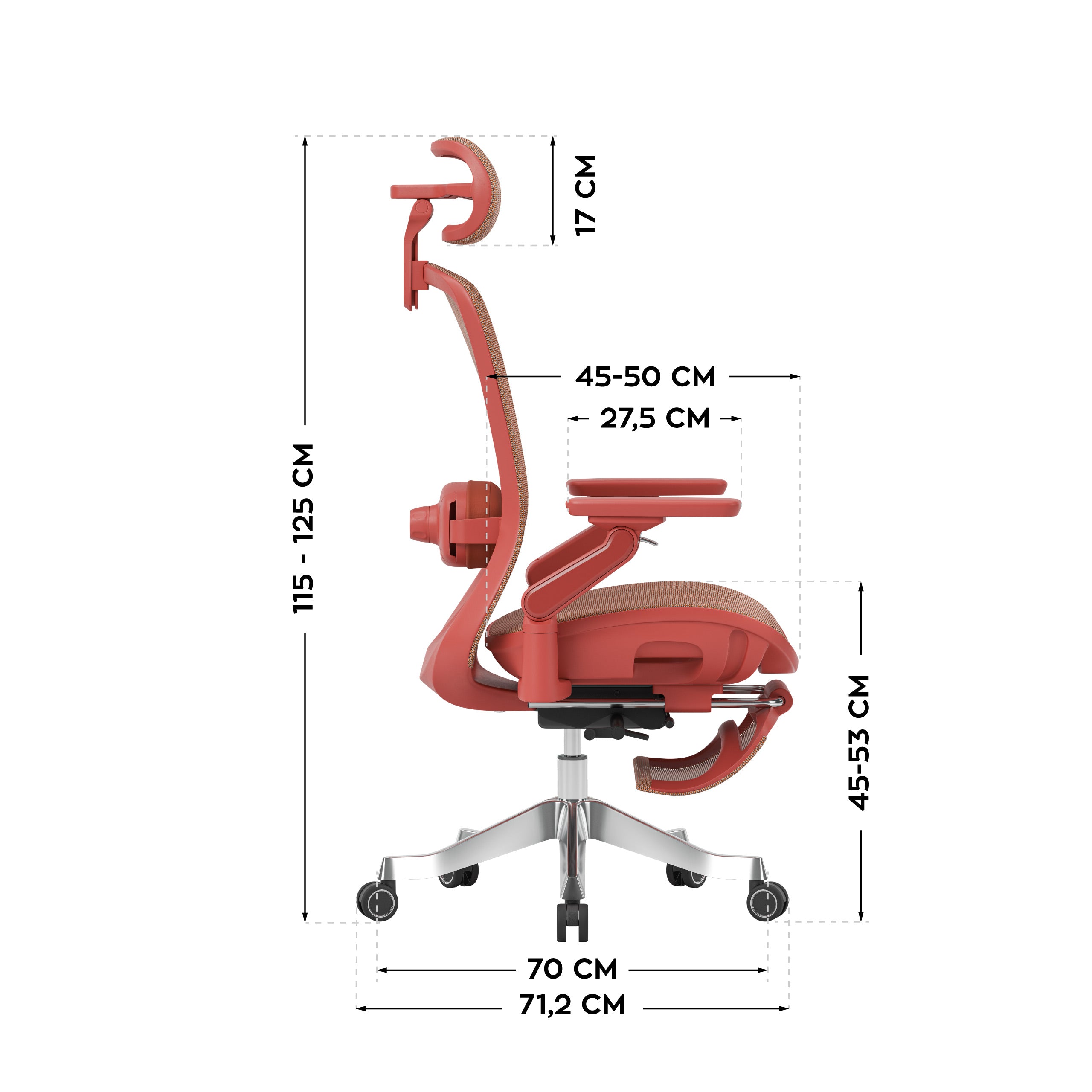 Sillón ergonómico con función de masaje Mark Adler Leadpro 8.7 Rojo