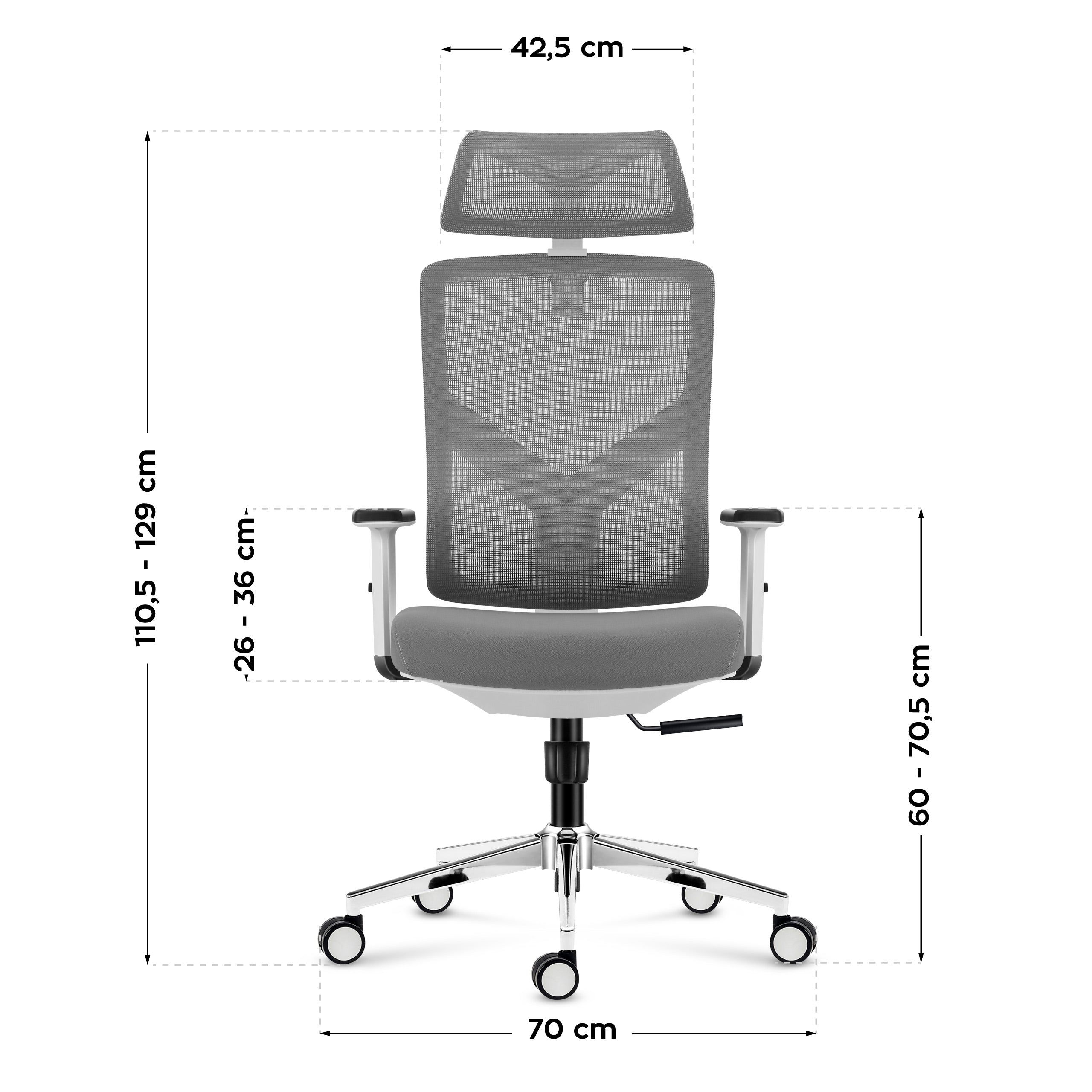 Sillón ergonómico Mark Adler Manager 3.3 Blanco