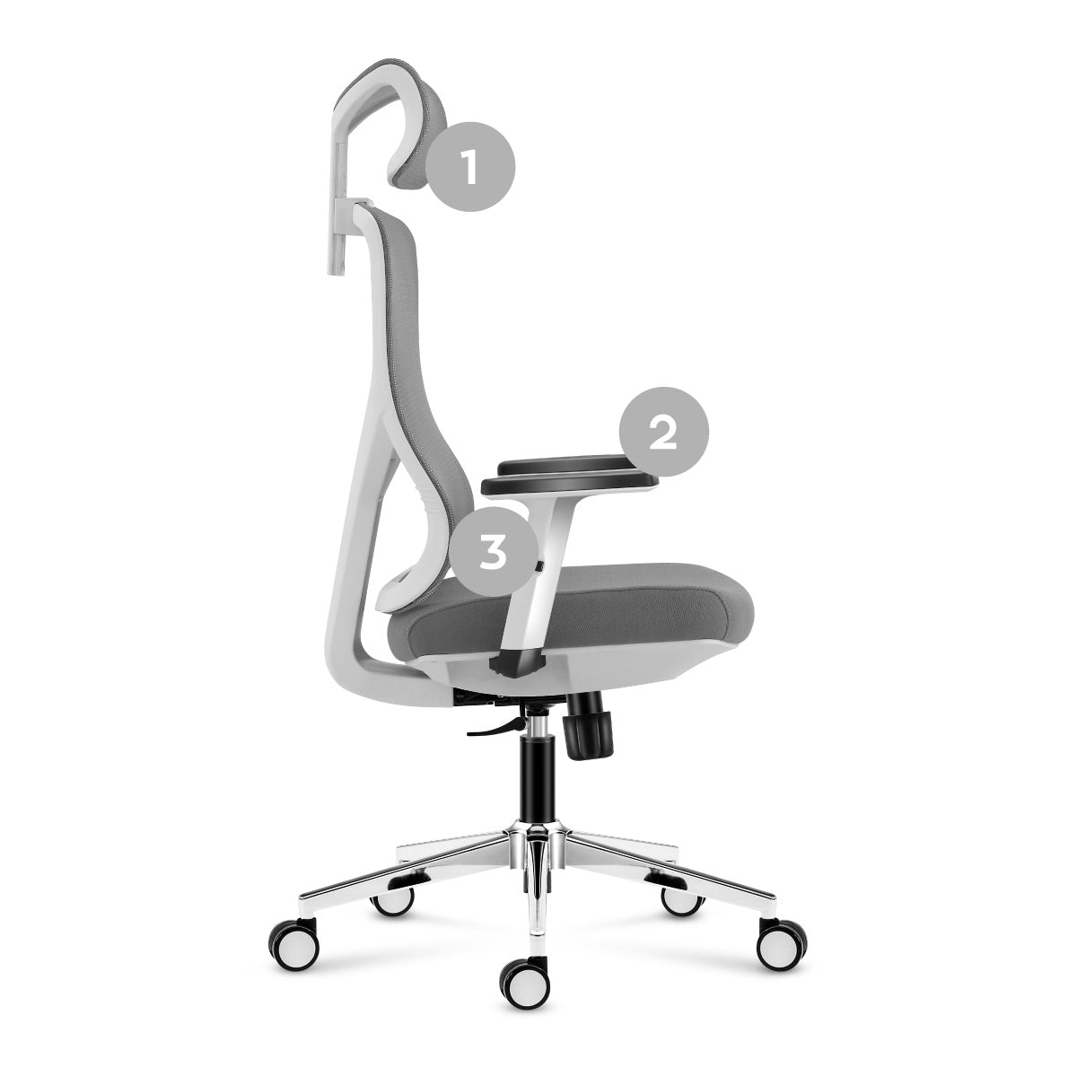 Silla de oficina ergonómica con ajuste