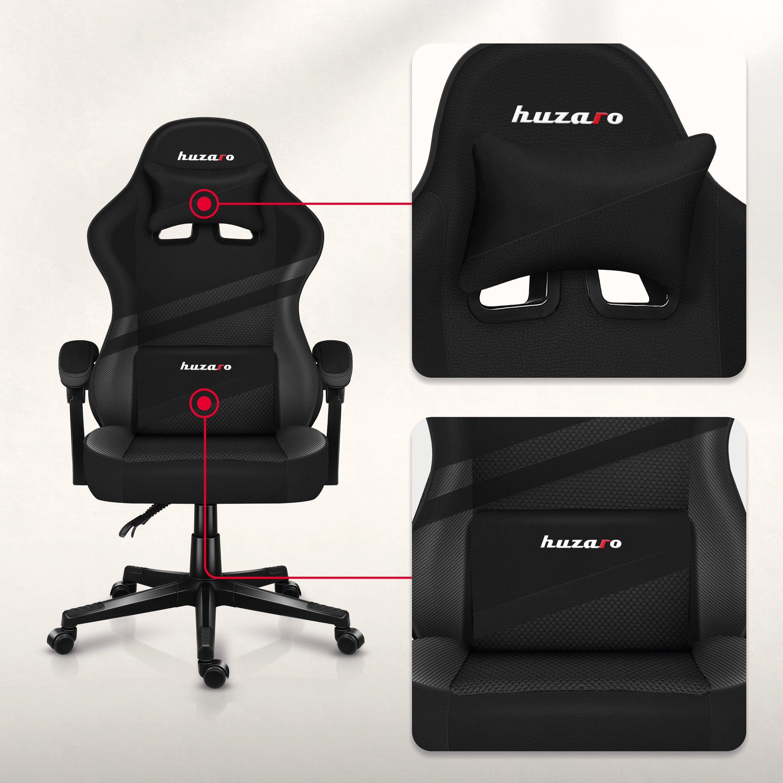 Cojín lumbar y cojín para los músculos del cuello
