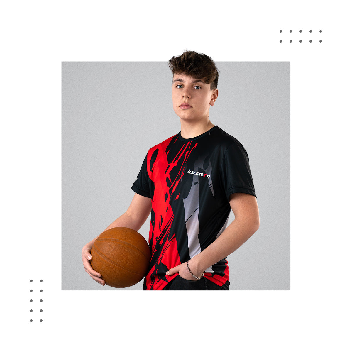 Camiseta transpirable con estampado para jugadores activos
