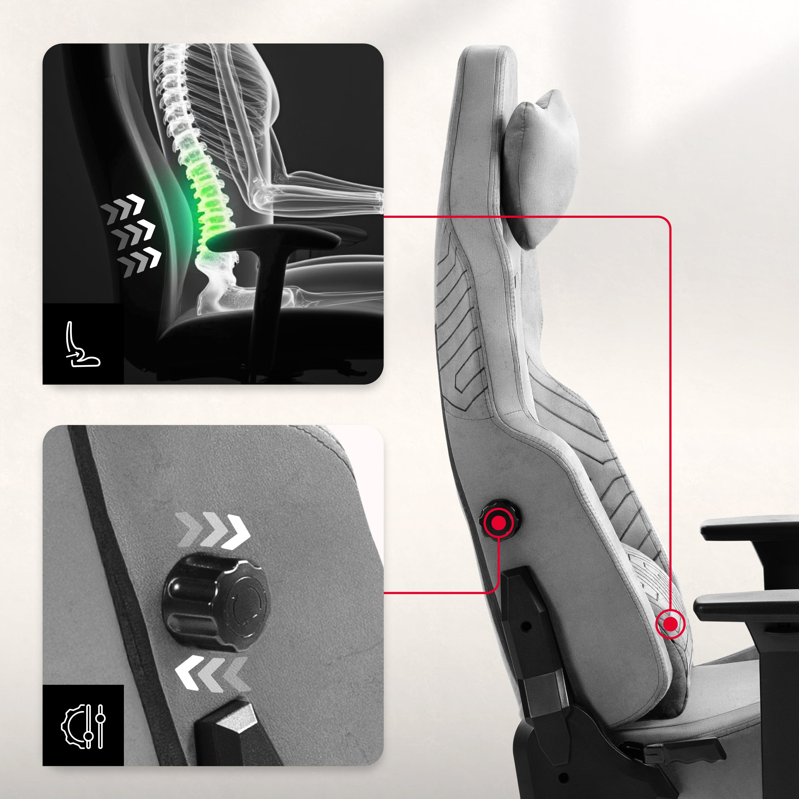 Sistema BackBalance: soporte para la zona lumbar