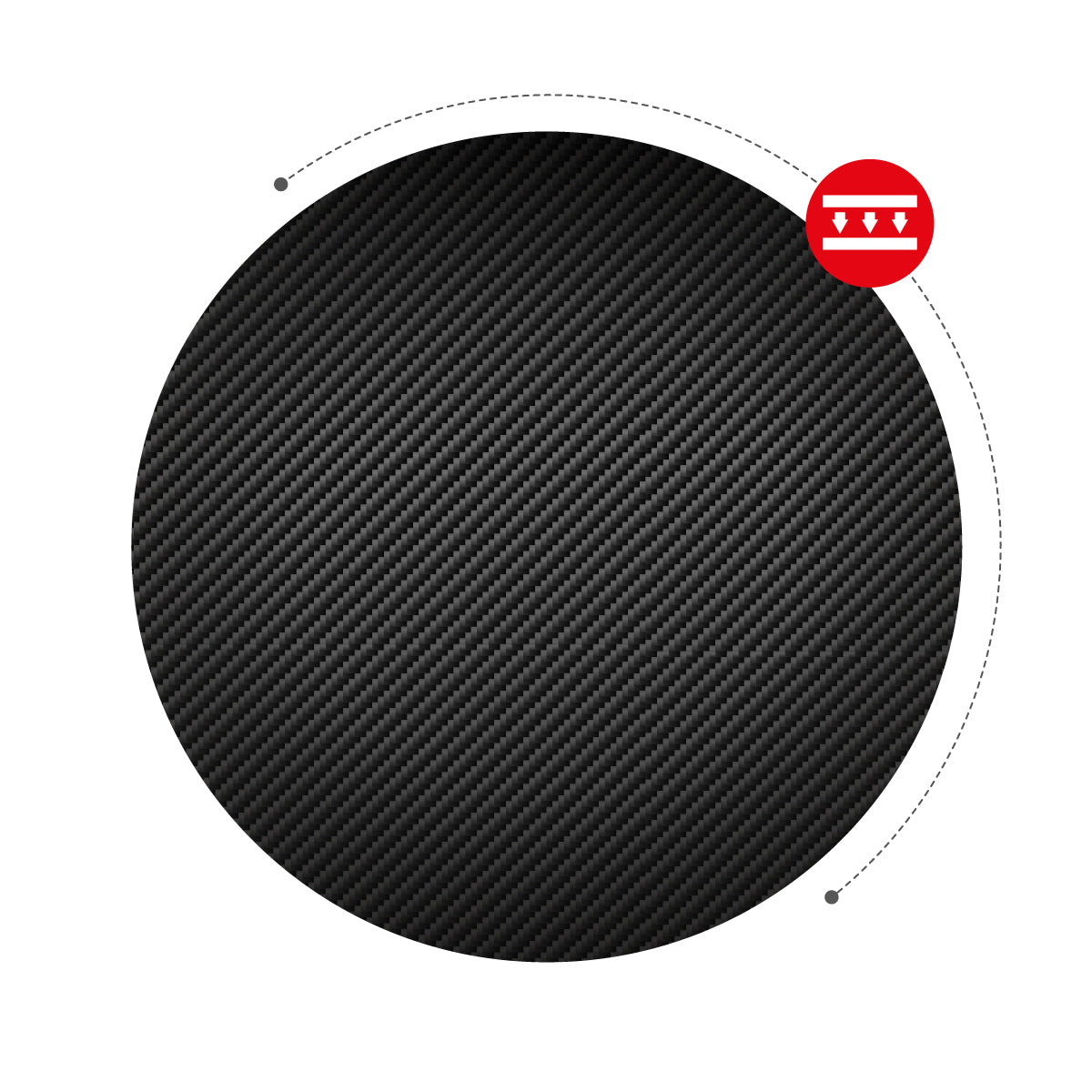 Tablero con revestimiento Carbon Flex