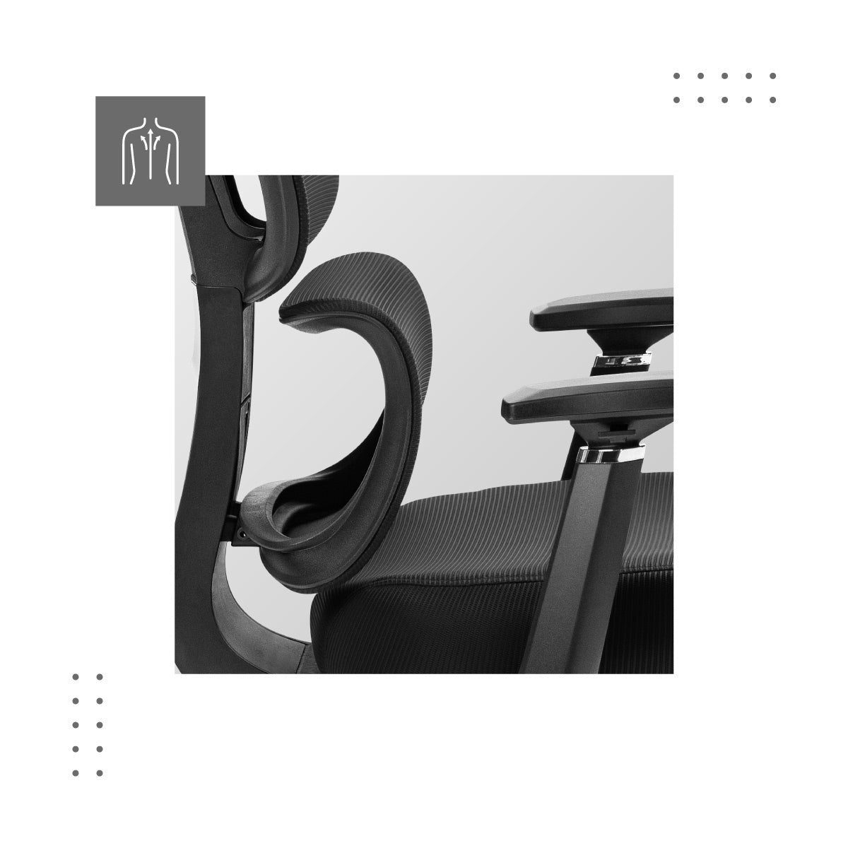 Soporte lumbar ajustable