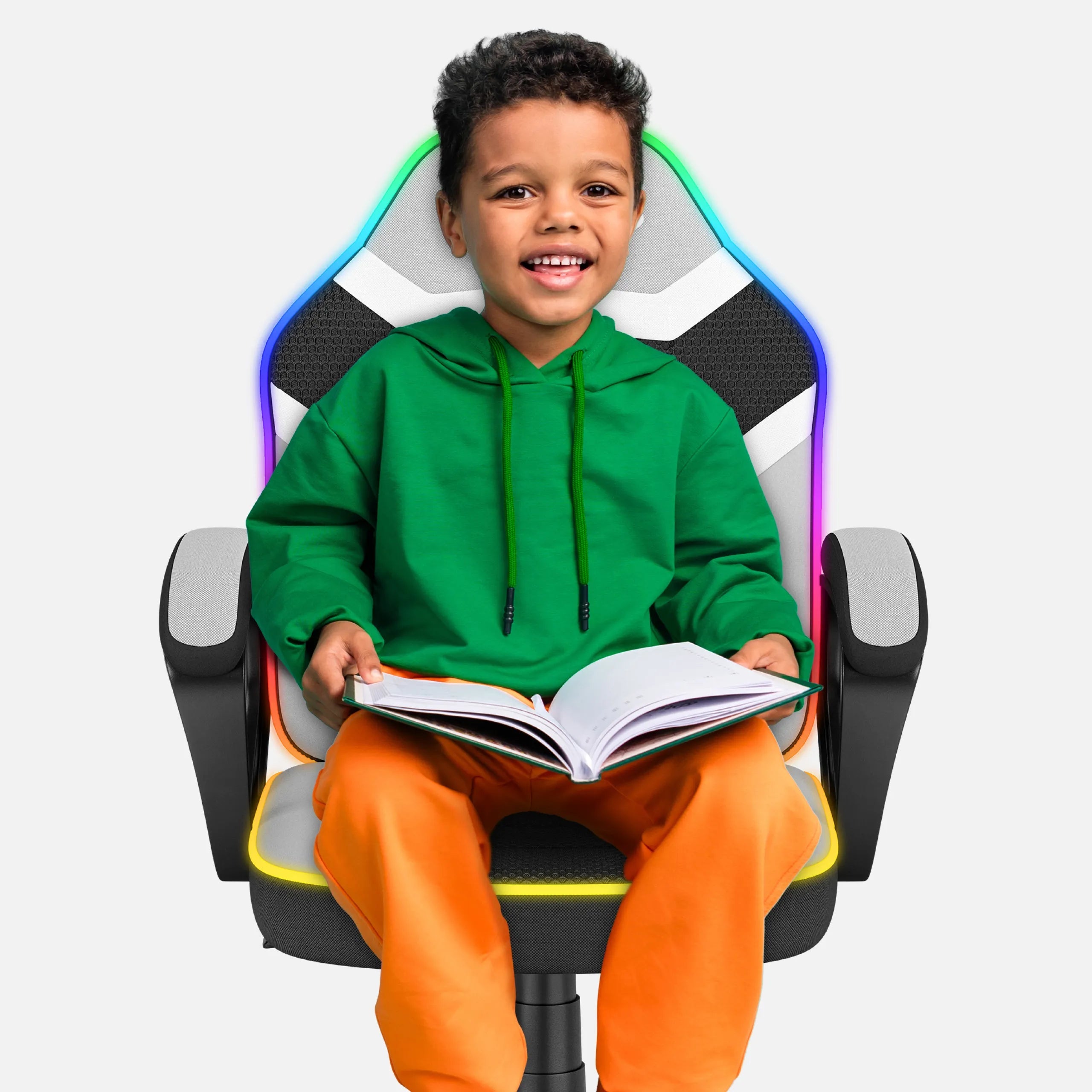 Opciones de personalización de colores y efectos de iluminación