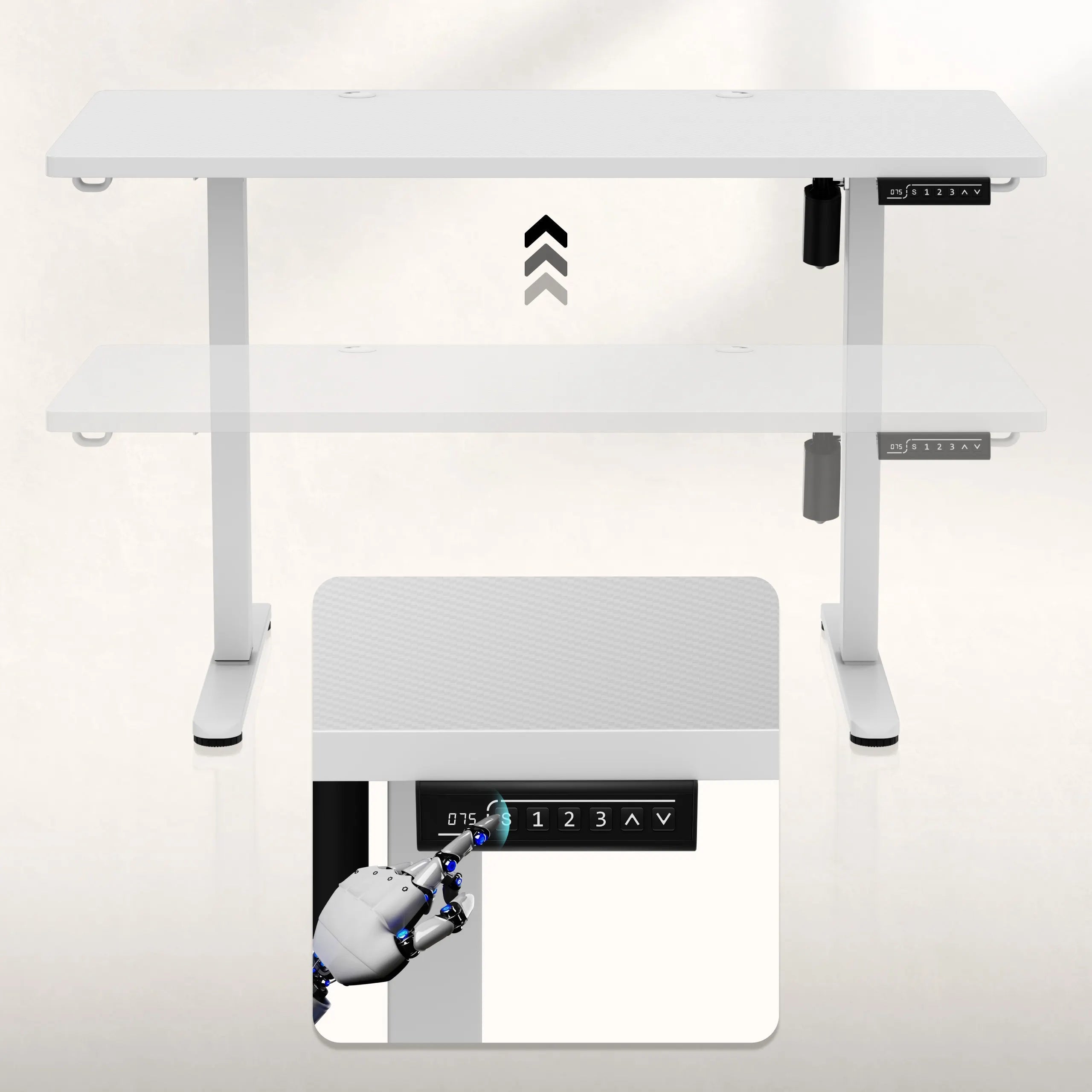 Panel de control ErgoHub Flex con memoria de ajustes