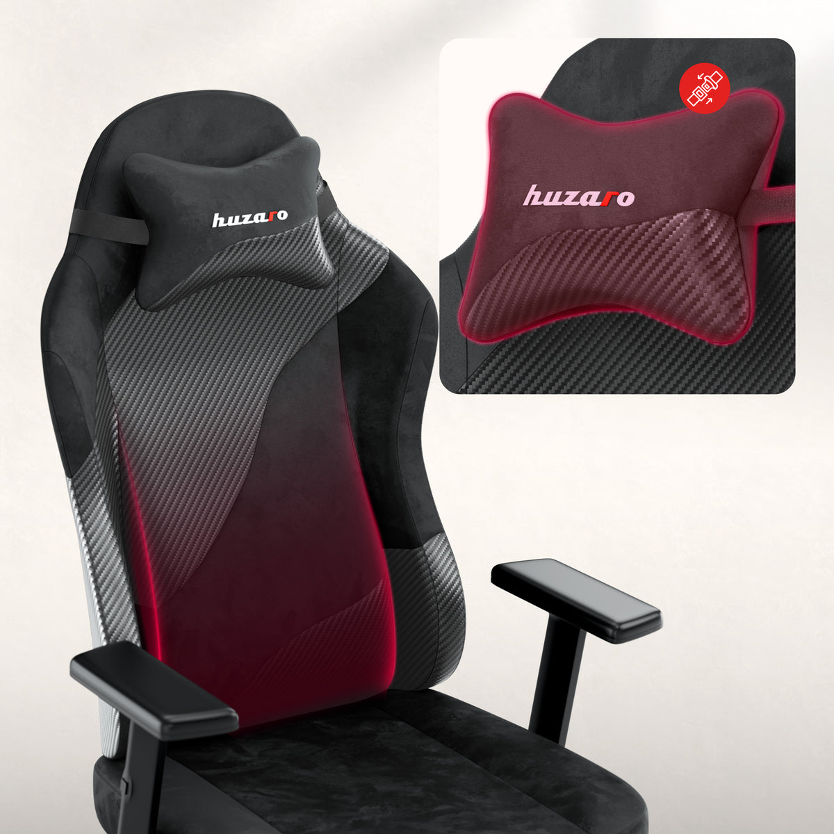 Silla gaming para adolescentes Huzaro Ranger 5.7 Carbon Black