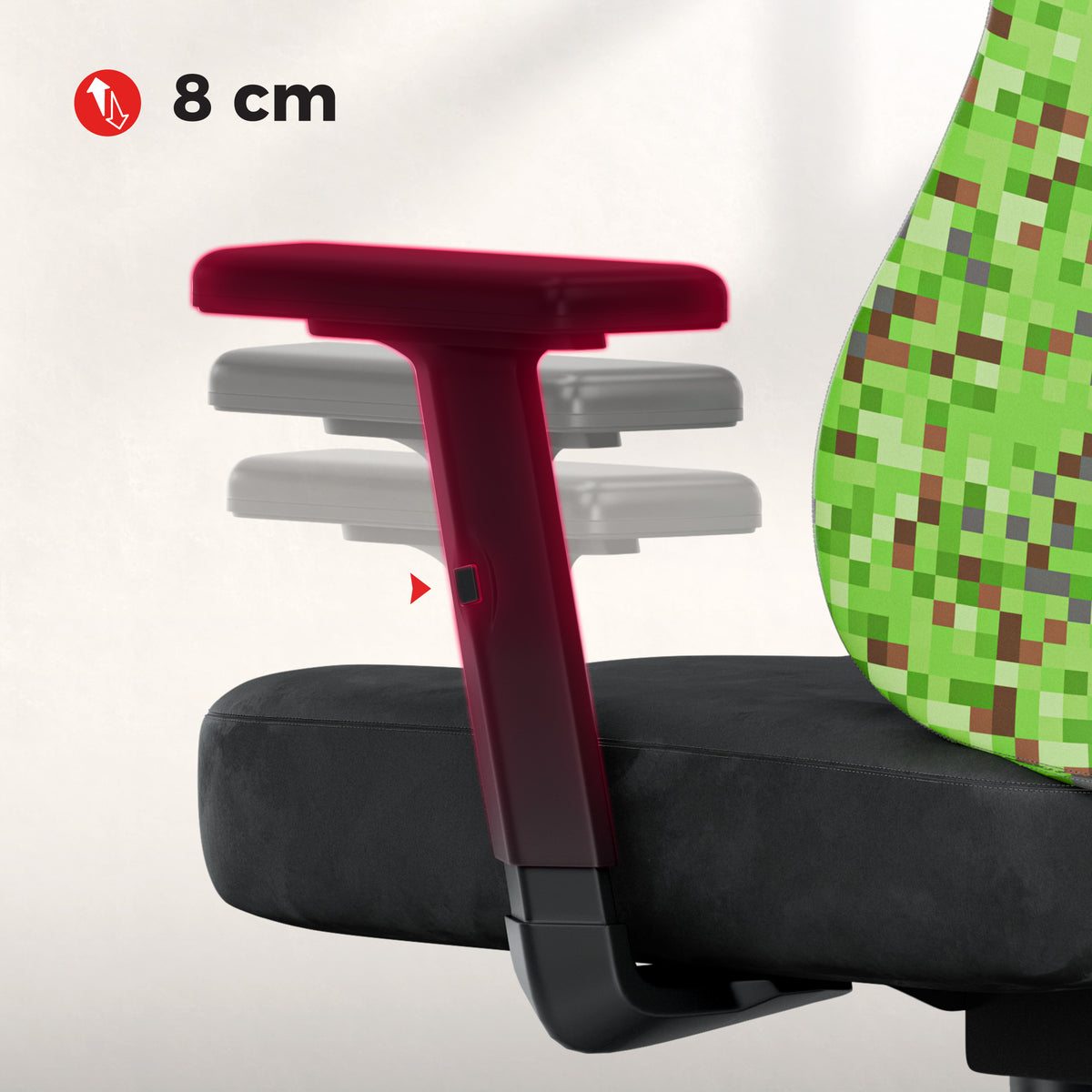 Silla gaming para adolescentes Huzaro Ranger 5.7 Black Pixel