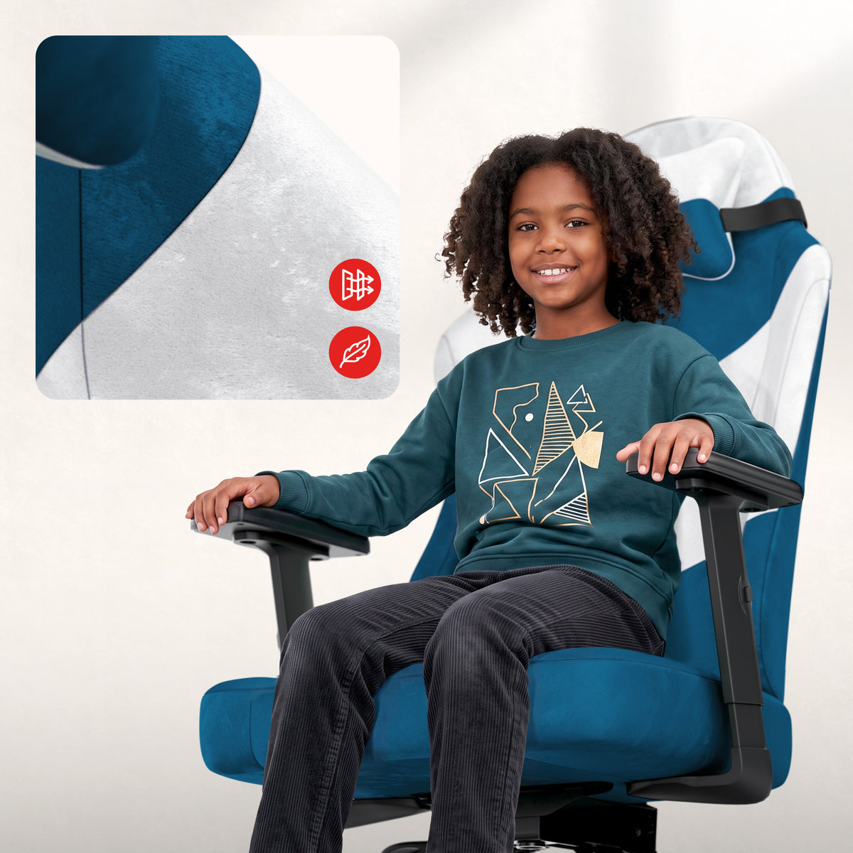 Silla gaming para adolescentes Huzaro Ranger 5.7 Azul