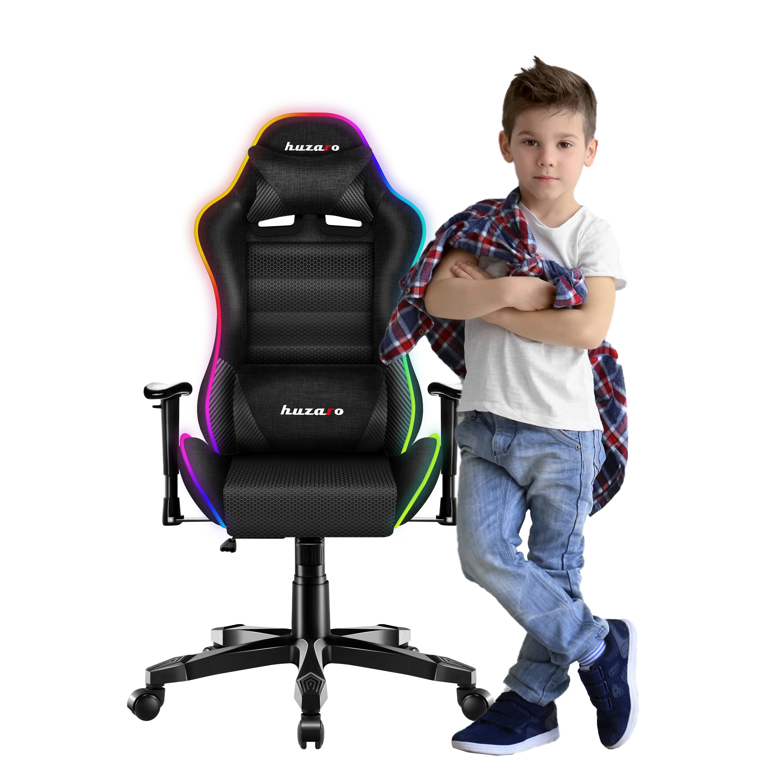 Sillón gaming para niños HUZARO RANGER 6.0 RGB Mesh