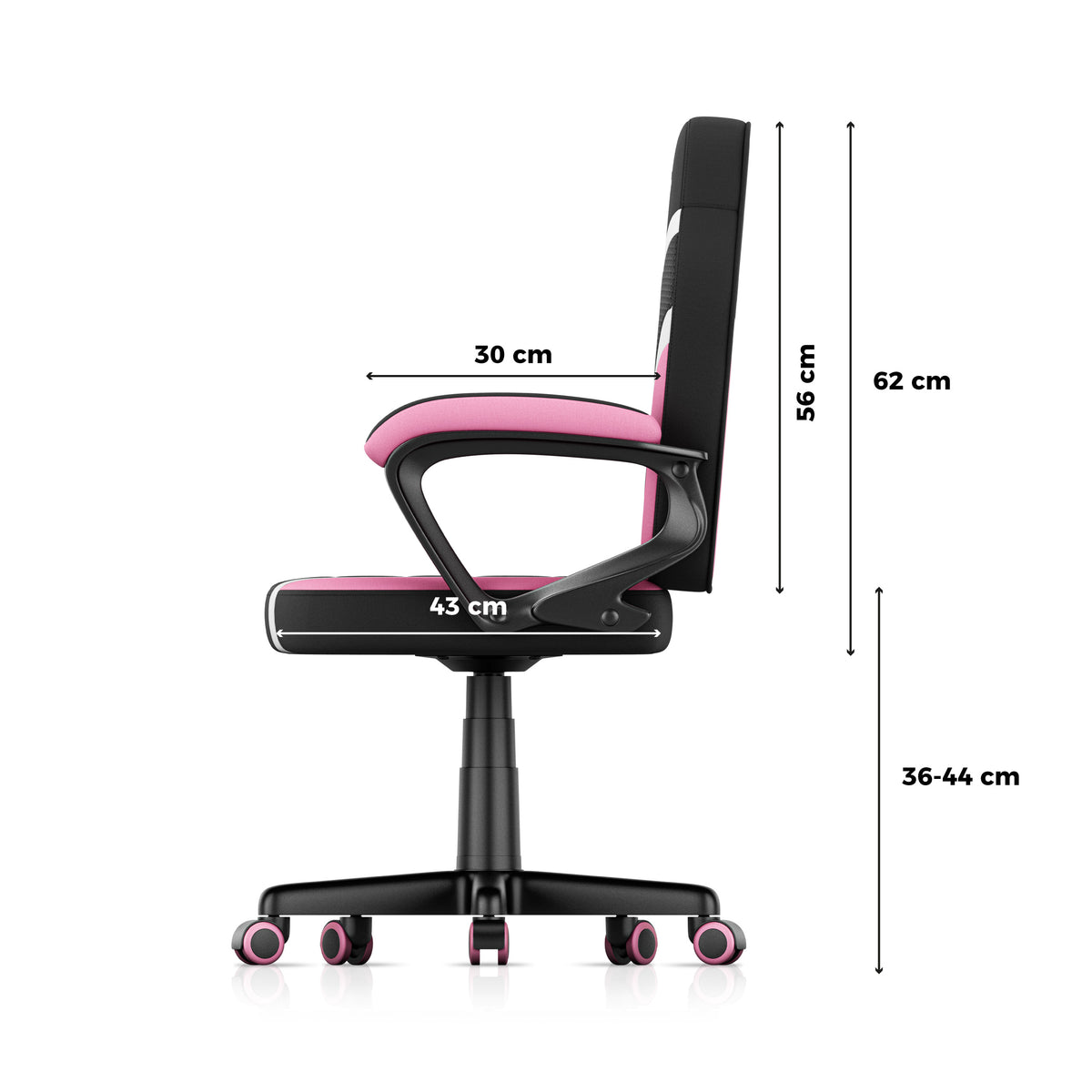 Sillón gaming para niños HUZARO RANGER 1.0 Pink Mesh
