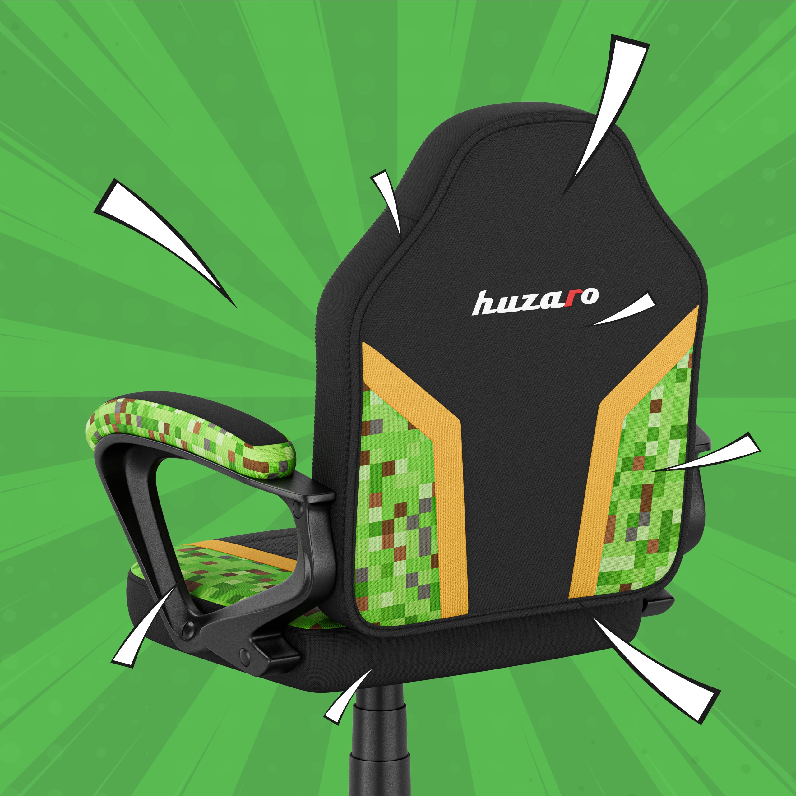 Sillón gaming para niños Huzaro RANGER 1.0 Pixel Mesh