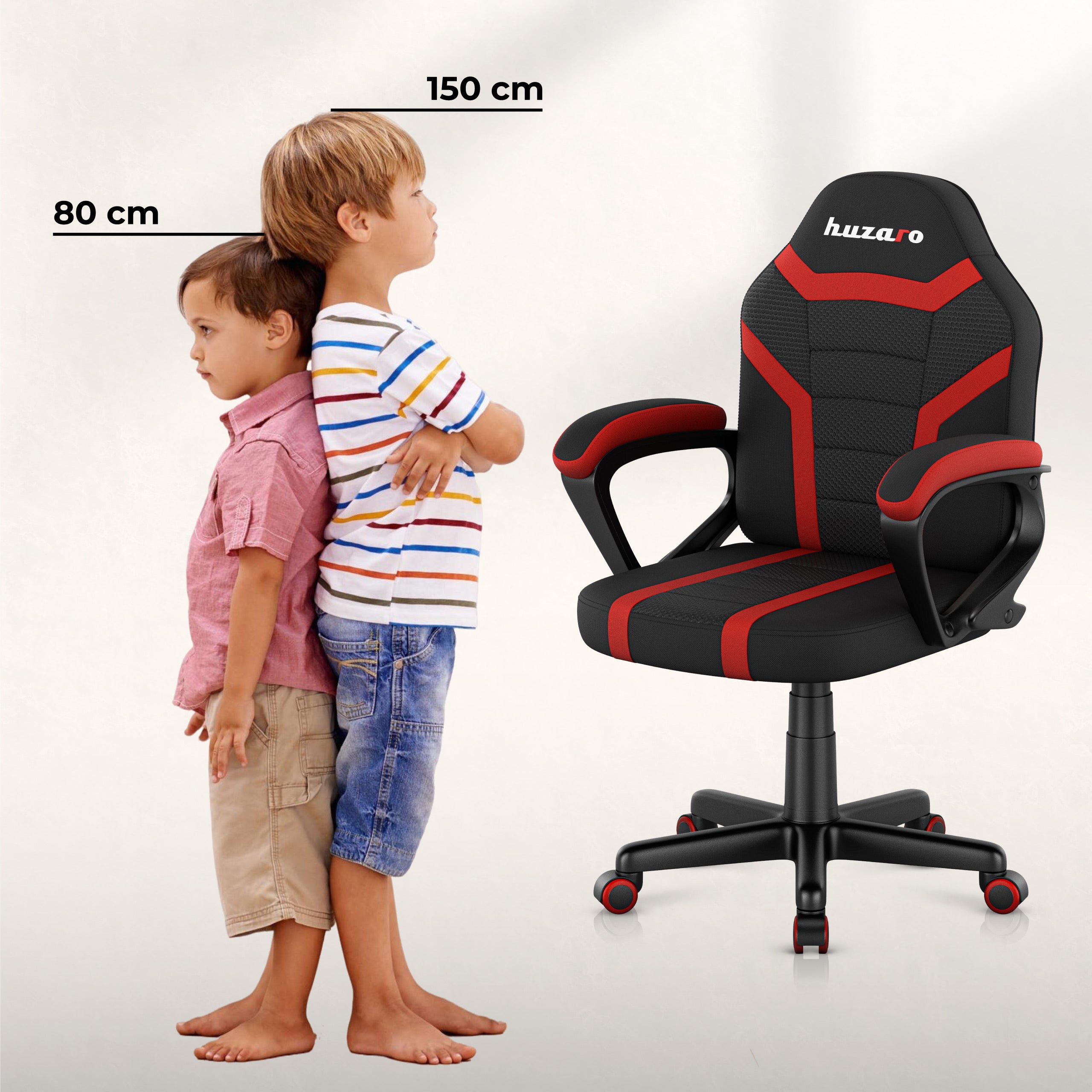 Sillón gaming para niños HUZARO RANGER 1.0 Red Mesh
