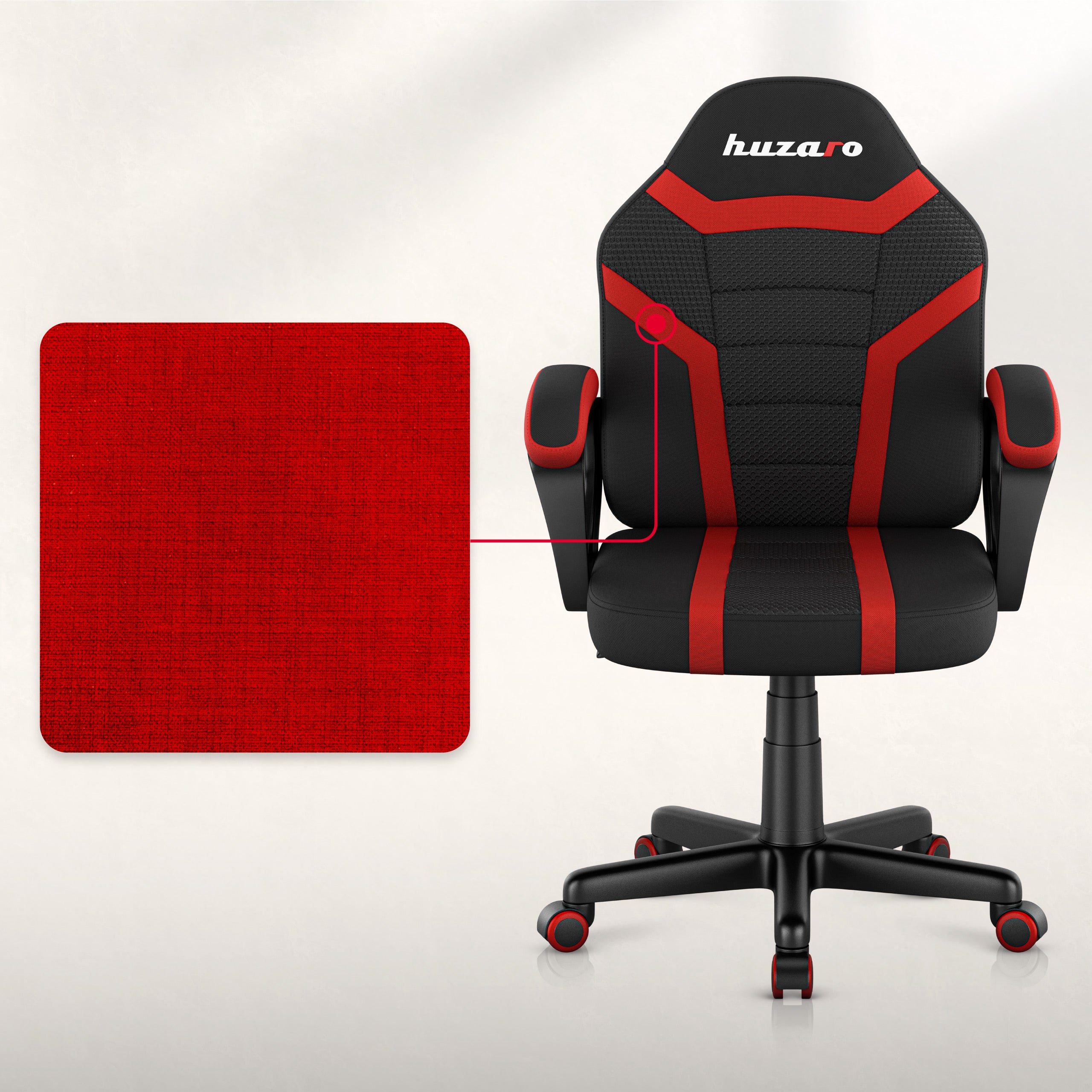 Sillón gaming para niños HUZARO RANGER 1.0 Red Mesh