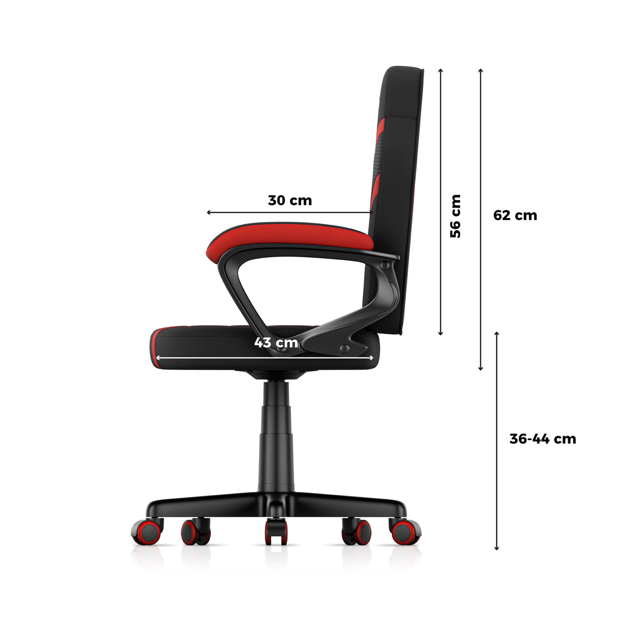 Sillón gaming para niños HUZARO RANGER 1.0 Red Mesh