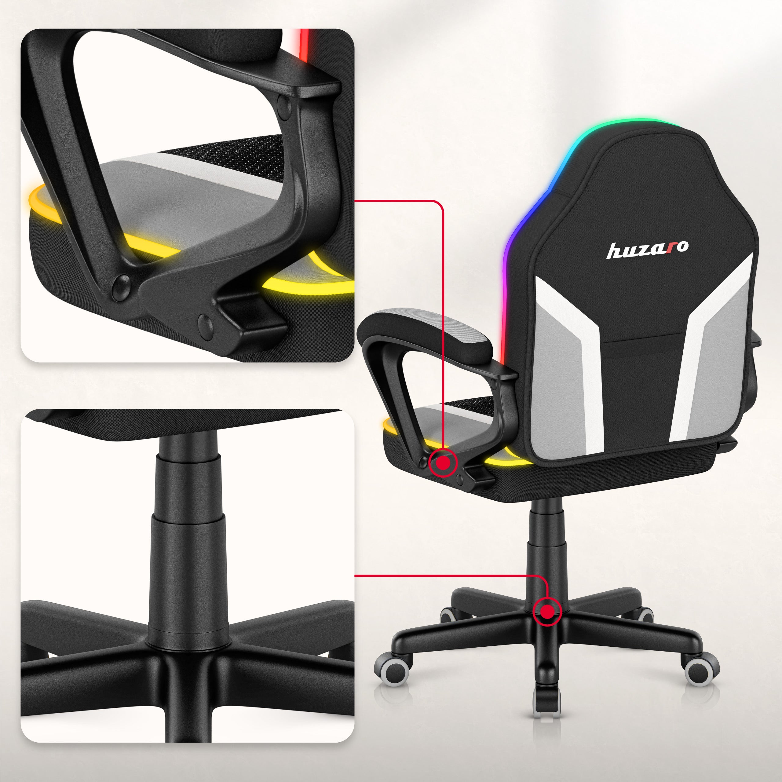 Sillón gaming para niños Huzaro Ranger 1.0 RGB