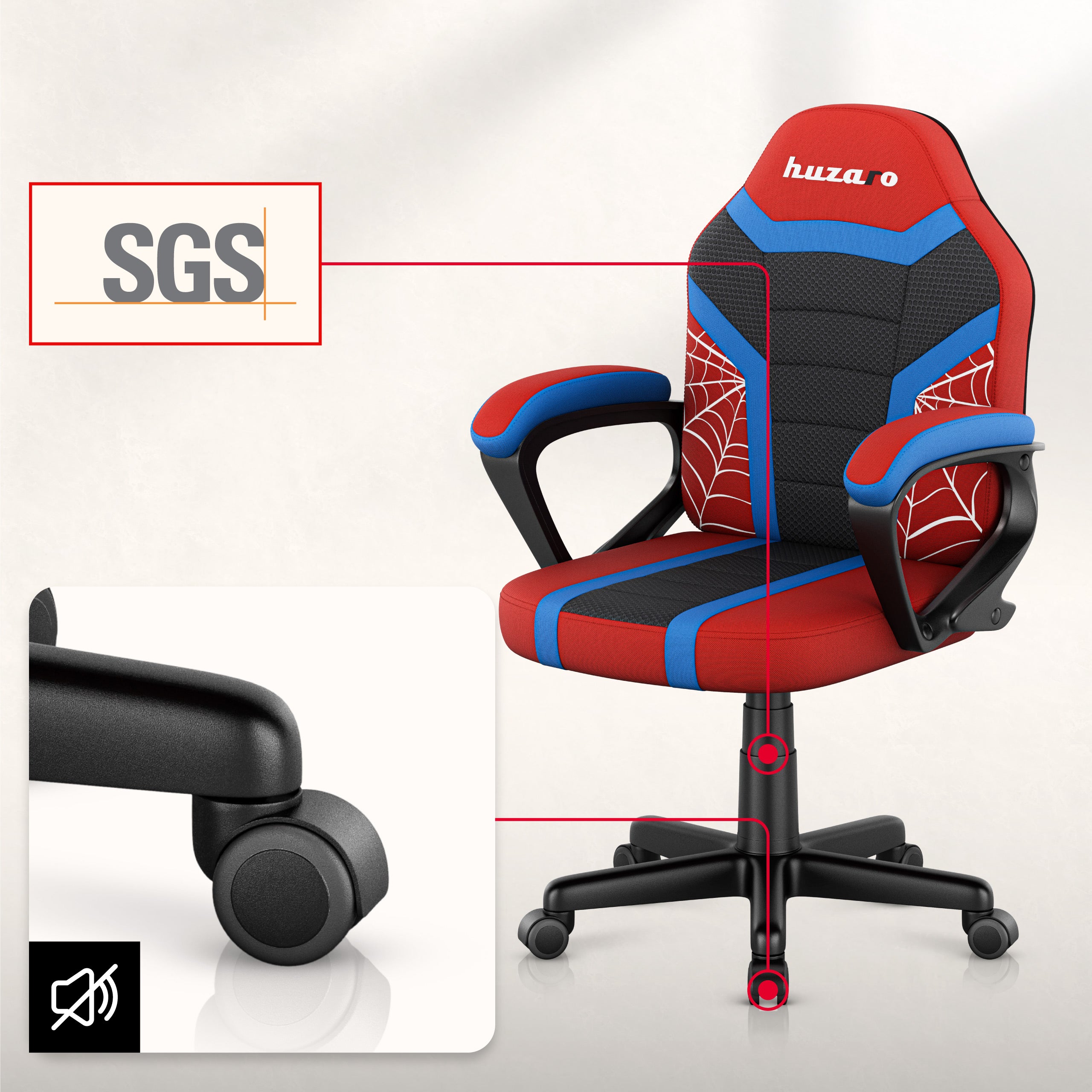 Sillón gaming para niños Huzaro Ranger 1.0 Spider Mesh