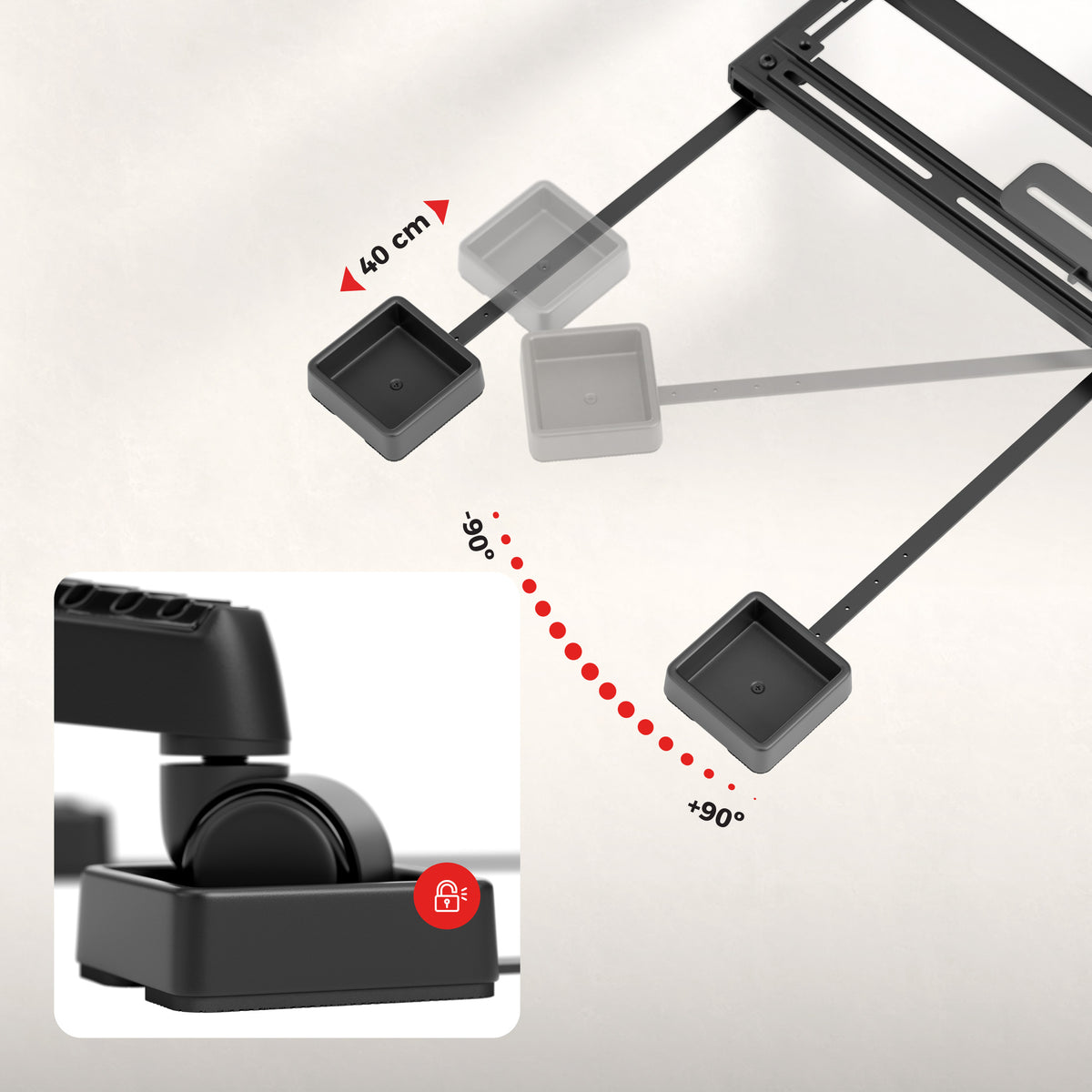 Juego de soportes para simracing Huzaro Speed 1.0