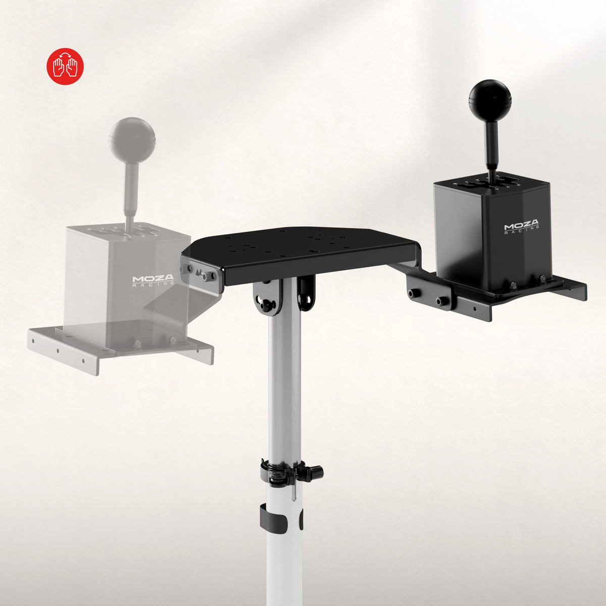 Soporte para volante Huzaro Speed 2.0 White Sim racing