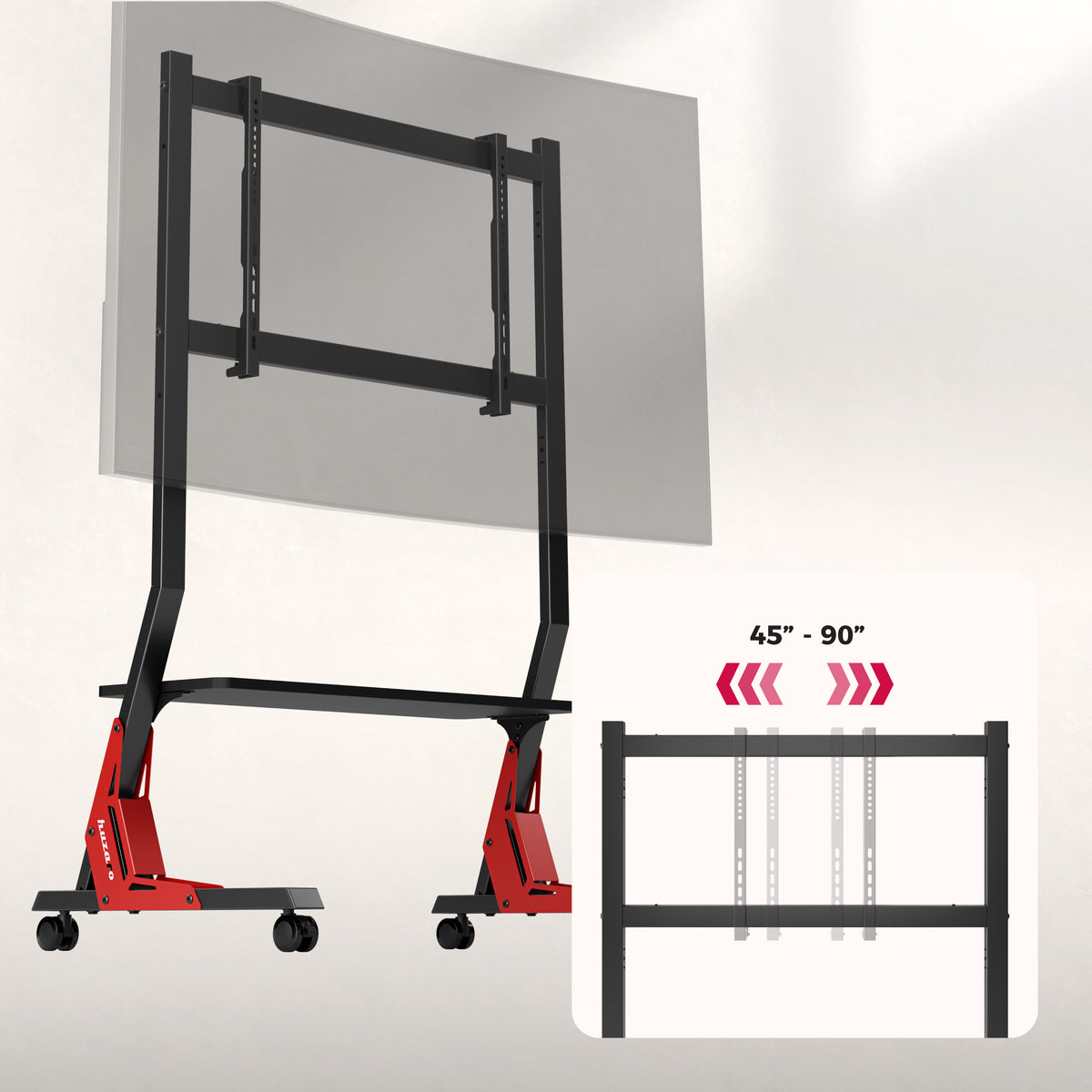Soporte para TV con estante Huzaro Speed 9.2