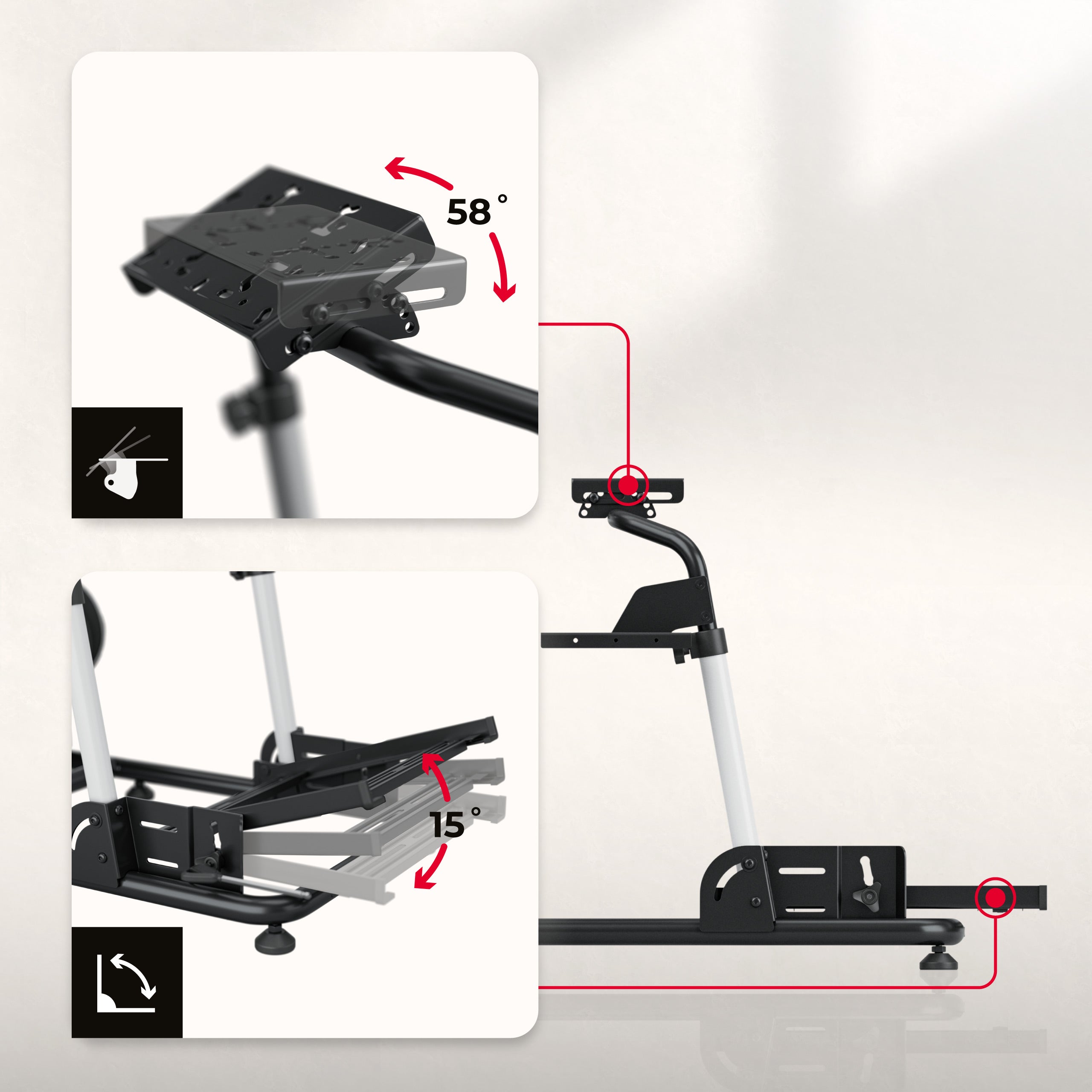 Cabina de carreras Huzaro Speed 5.5 para sim racing