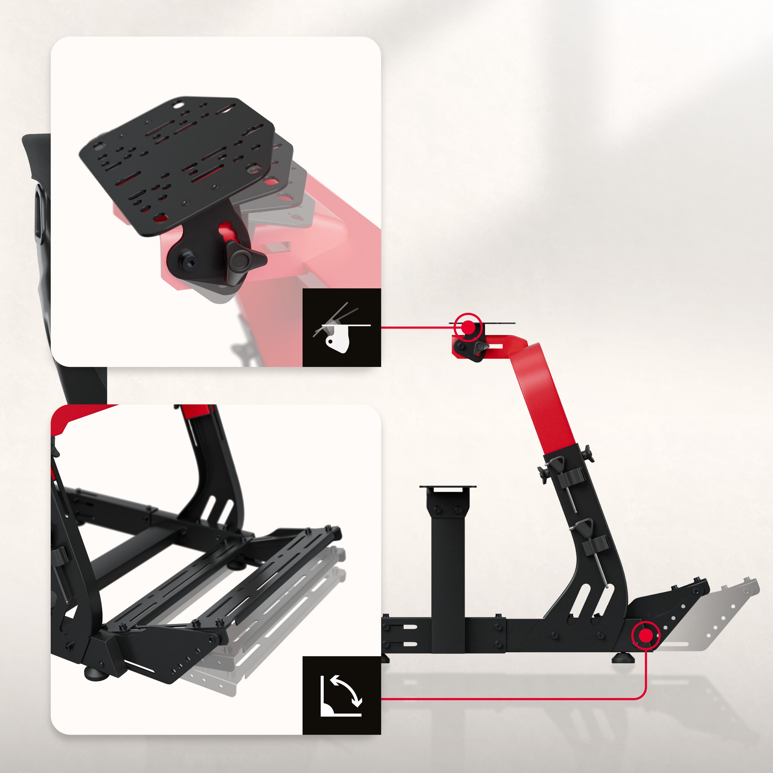 Cabina de carreras Huzaro Speed 8.3 para sim racing
