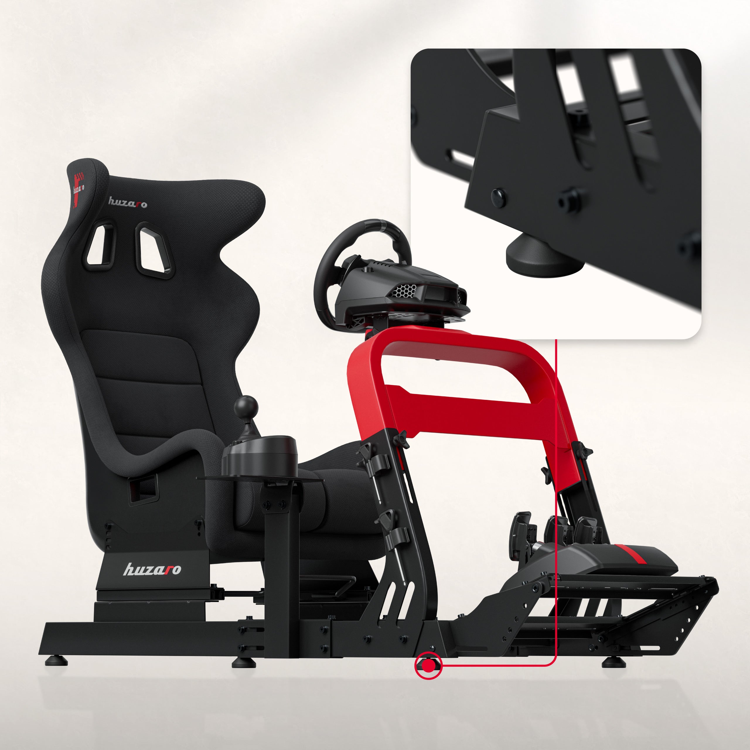 Cabina de carreras Huzaro Speed 8.3 para sim racing