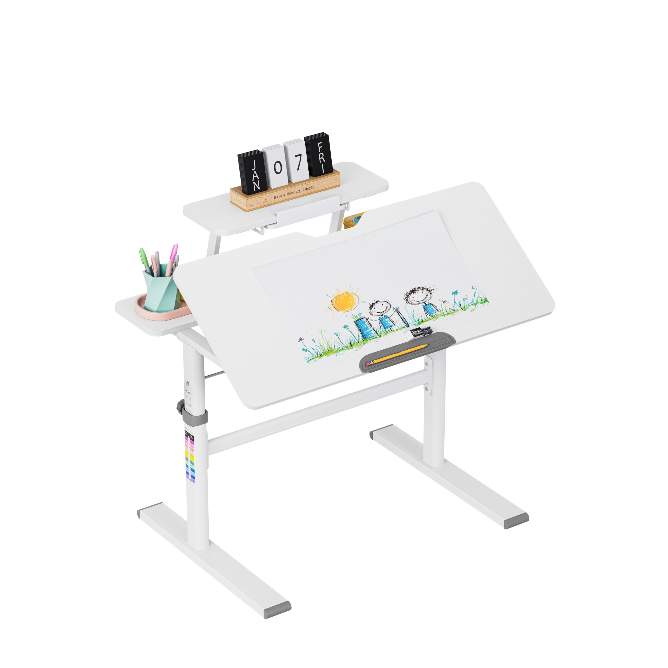 Escritorio infantil regulable Mark Adler Study 3.7 Grey de 90 cm