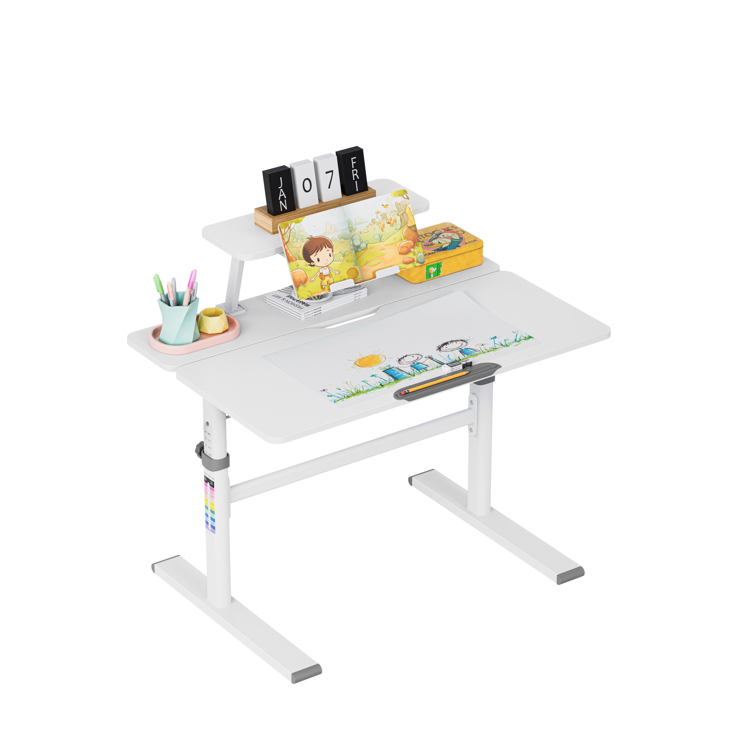 Escritorio infantil regulable Mark Adler Study 3.7 Grey de 90 cm