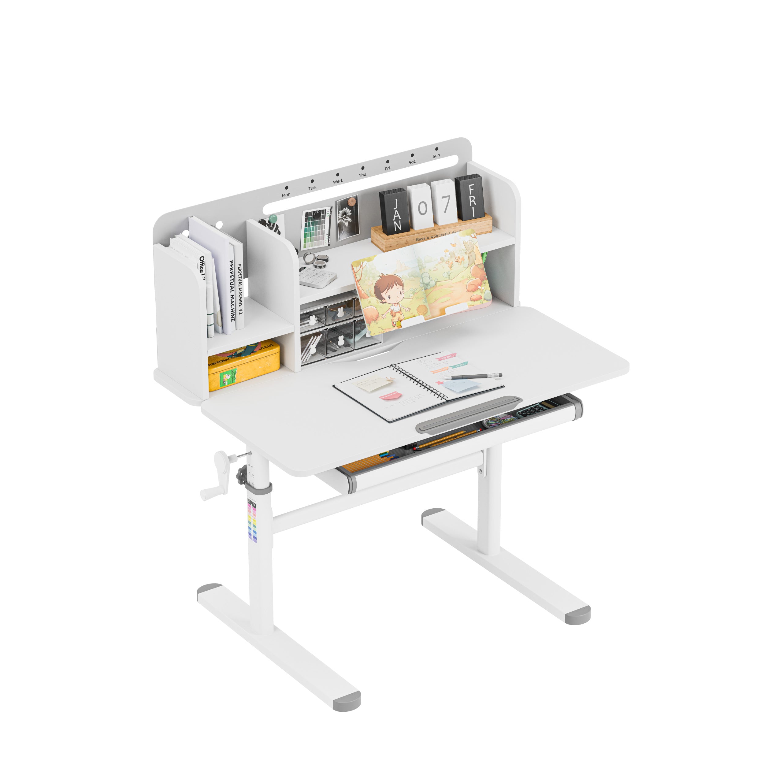 Escritorio ergonómico para niños Mark Adler Study 5.0 Grey de 90 cm